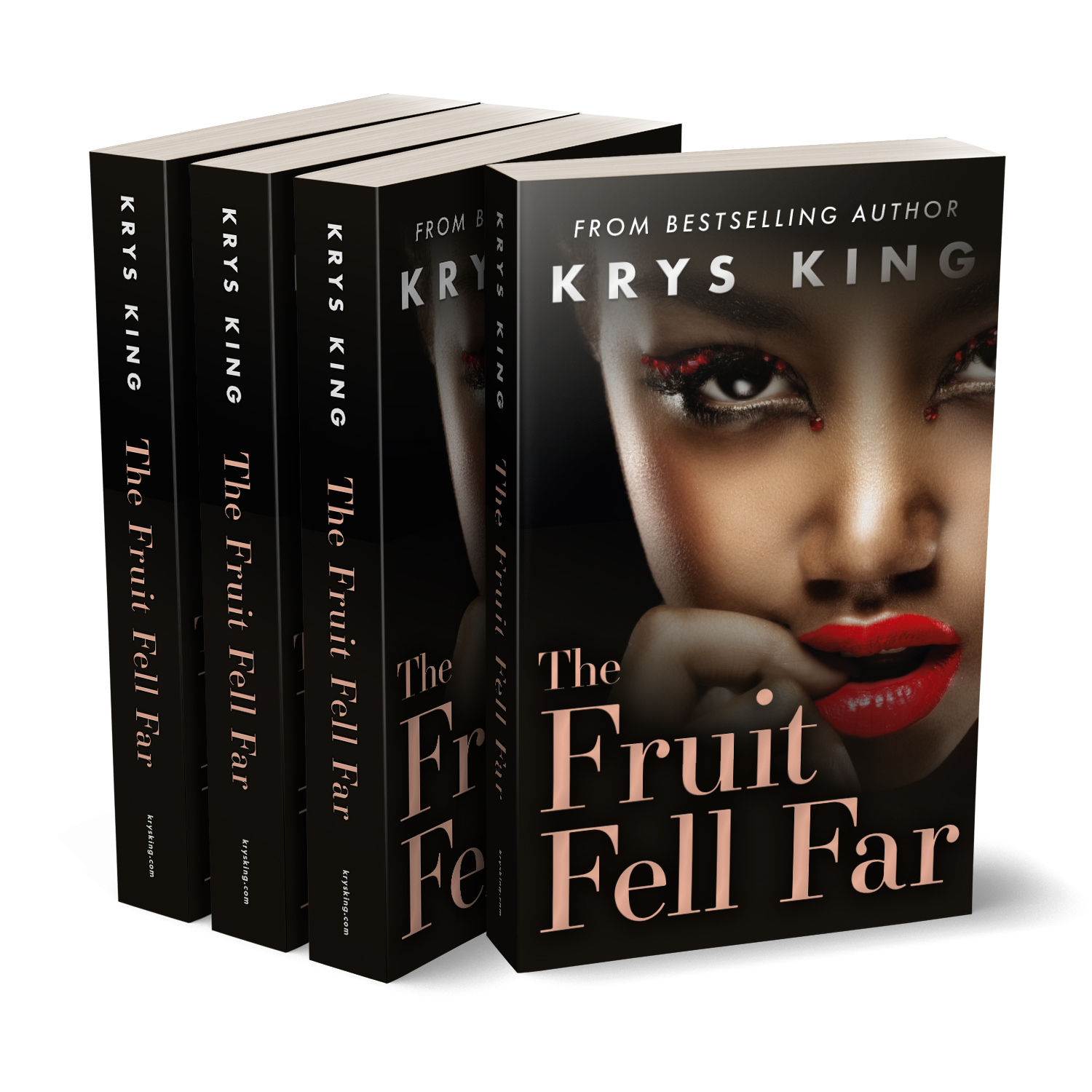 'The Fruit Fell Far' is a steamy modern novel, by author Krys King. The book cover was designed by Mark Thomas, of coverness.com. To find out more about my book design services, please visit www.coverness.com.