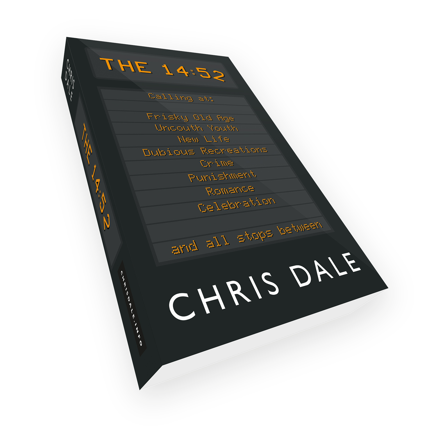 'The 14:52' is a bespoke cover design for dramedy novel, by the author Chris Dale.. The book cover was designed by Mark Thomas, of coverness.com. To find out more about my book design services, please visit www.coverness.com.