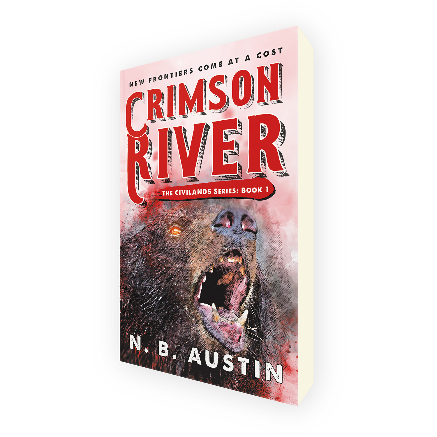 'Crimson River' is book one in an alt-history mystical Western adventure series, by author NB Austin. The book cover & interior were designed by Mark Thomas, of coverness.com. To find out more about my book design services, please visit www.coverness.com.