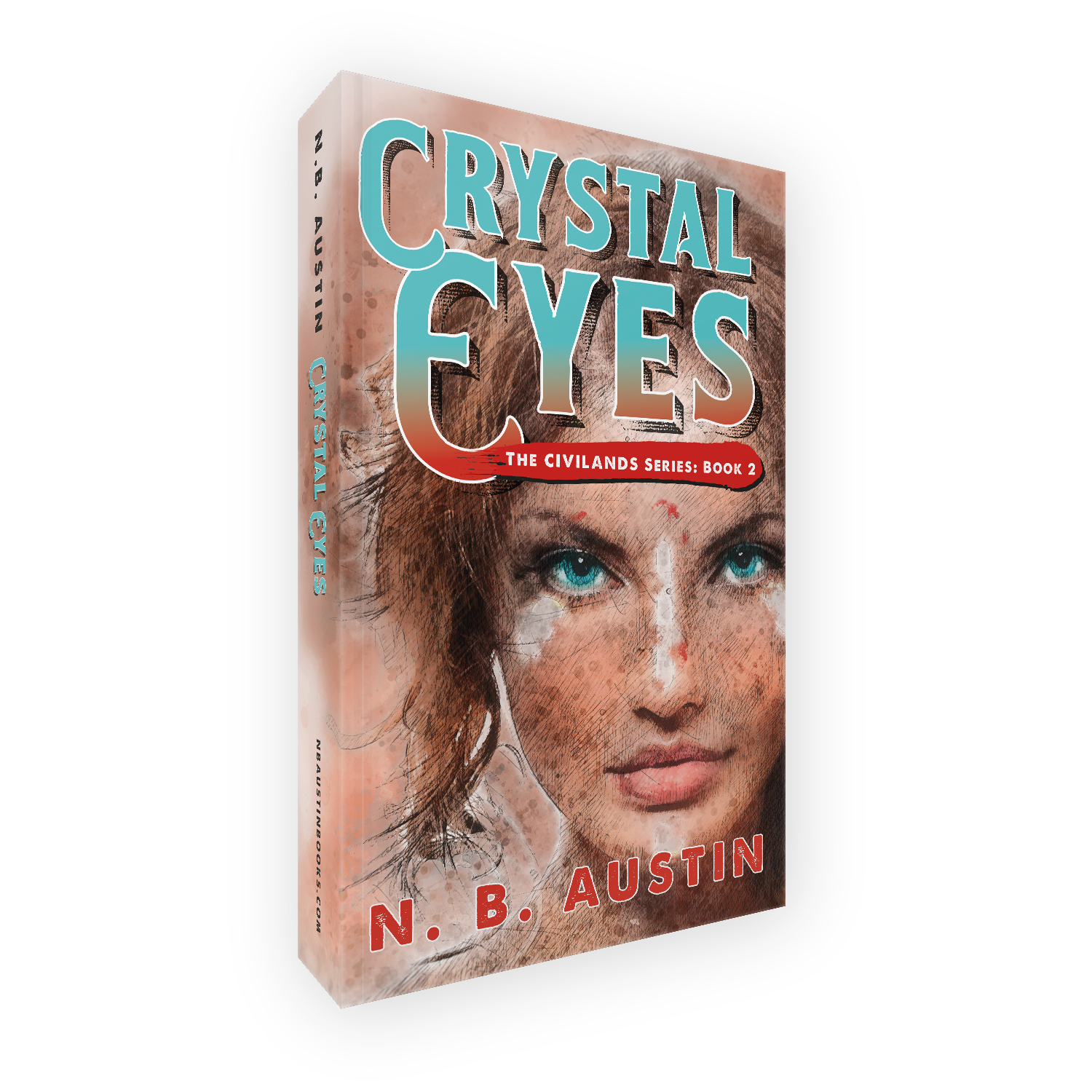'Crystal Eyes' is book two in an alt-history mystical Western adventure series, by author NB Austin. The book cover & interior were designed by Mark Thomas, of coverness.com. To find out more about my book design services, please visit www.coverness.com.