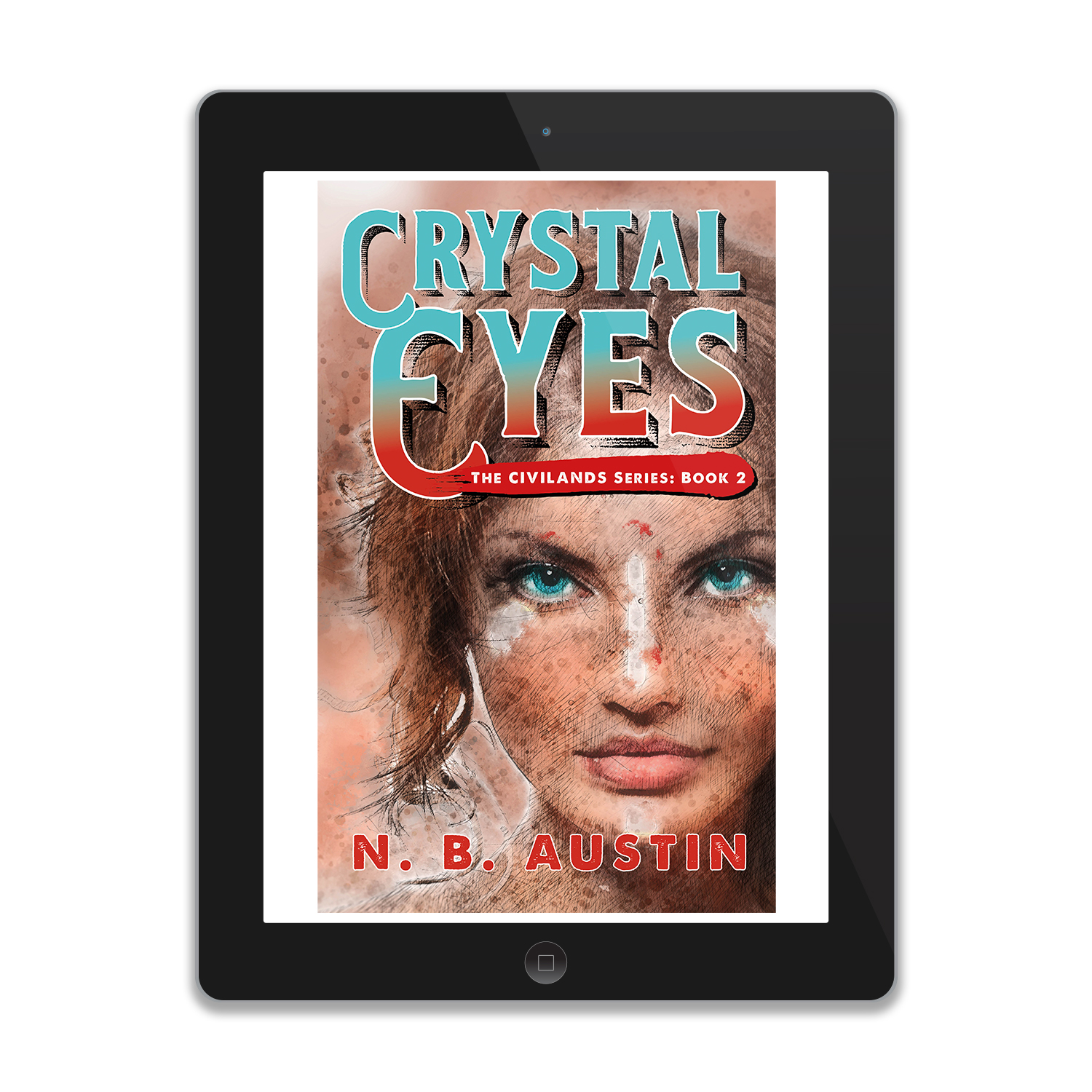 'Crystal Eyes' is book two in an alt-history mystical Western adventure series, by author NB Austin. The book cover & interior were designed by Mark Thomas, of coverness.com. To find out more about my book design services, please visit www.coverness.com.