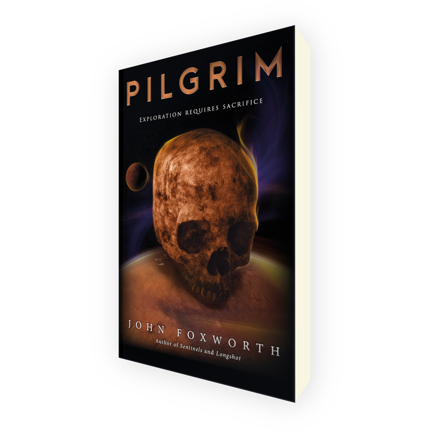 'Pilgrim' is a bespoke cover design for a modern deep-space scifi novel. The book cover was designed by Mark Thomas, of coverness.com. To find out more about my book design services, please visit www.coverness.com.