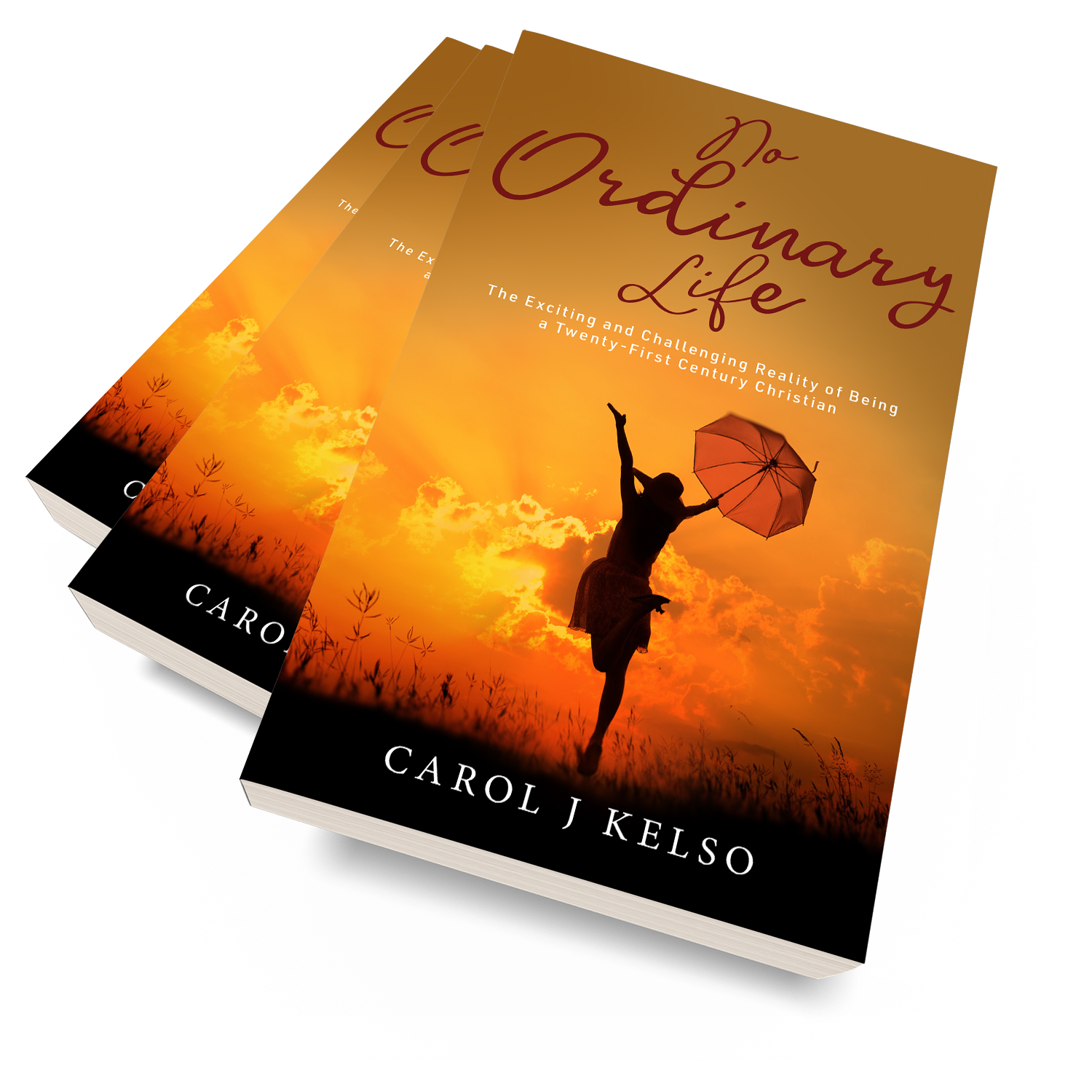 'No Ordinary Life' is a great book about living a 21st Century faith-based life, by author Carol J Kelso. The book cover and interior were designed by Mark Thomas, of coverness.com. To find out more about my book design services, please visit www.coverness.com.