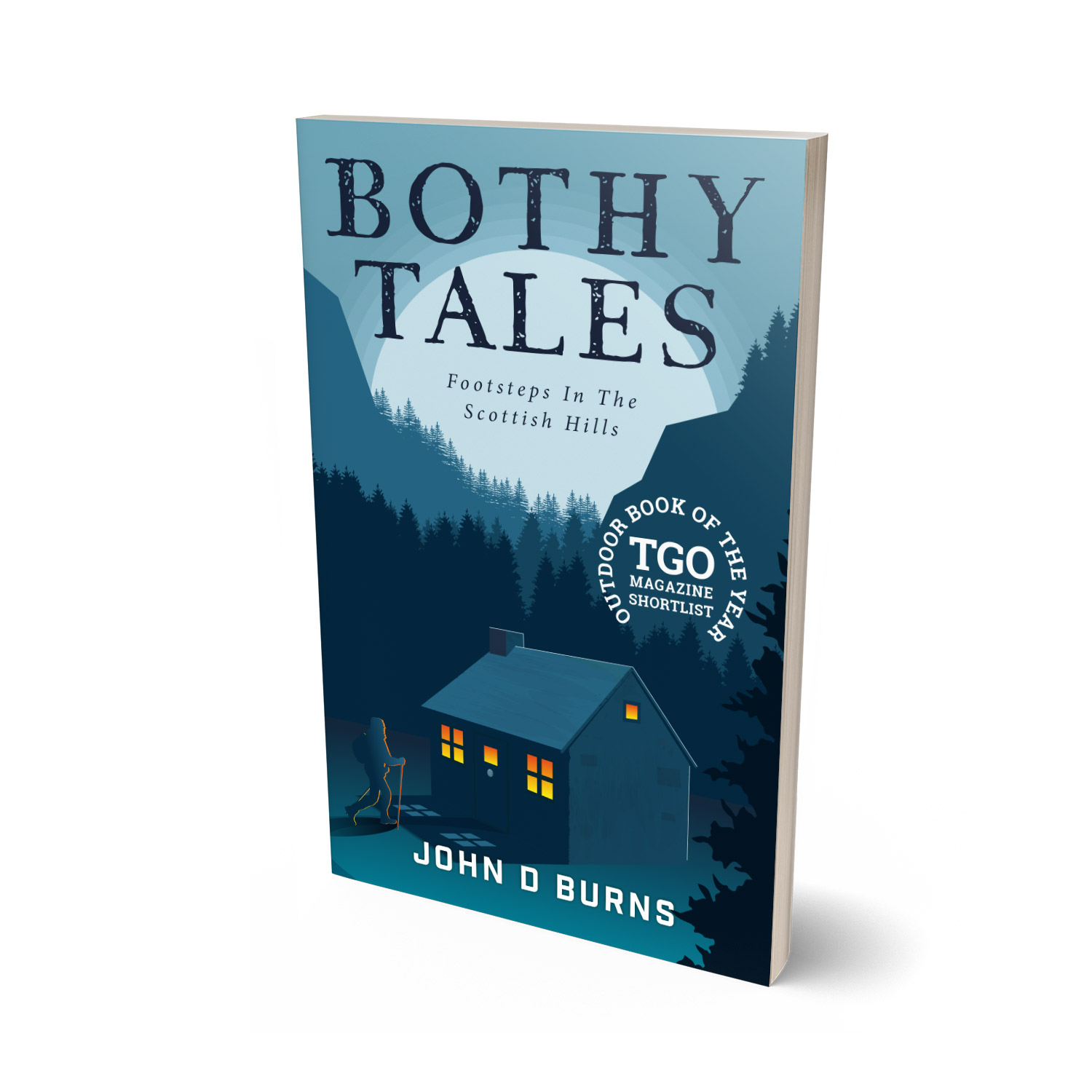 'Bothy Tales' is a bespoke cover design for a personal, retrospective hillwalking memoir. The book cover was designed by Mark Thomas, of coverness.com. To find out more about my book design services, please visit www.coverness.com.