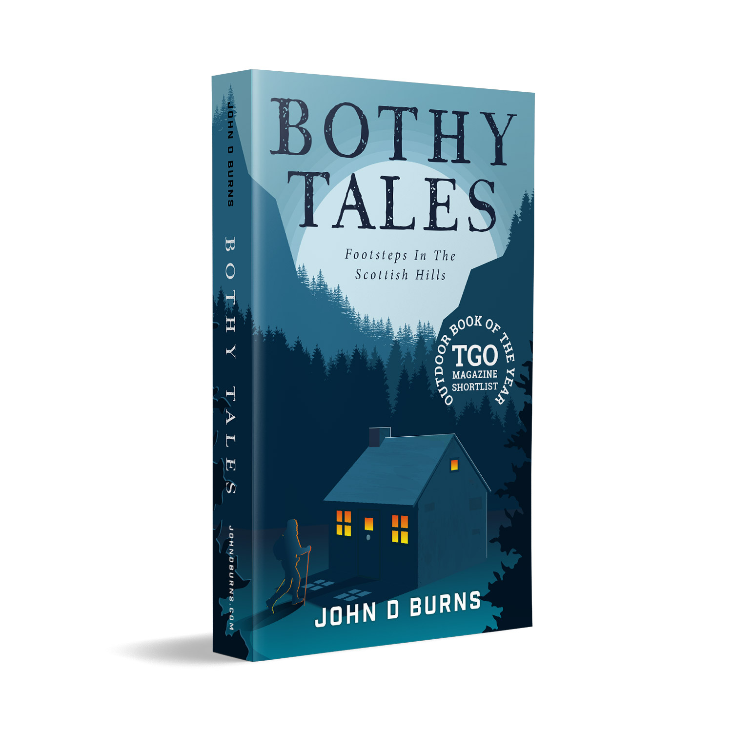 'Bothy Tales' is a bespoke cover design for a personal, retrospective hillwalking memoir. The book cover was designed by Mark Thomas, of coverness.com. To find out more about my book design services, please visit www.coverness.com.