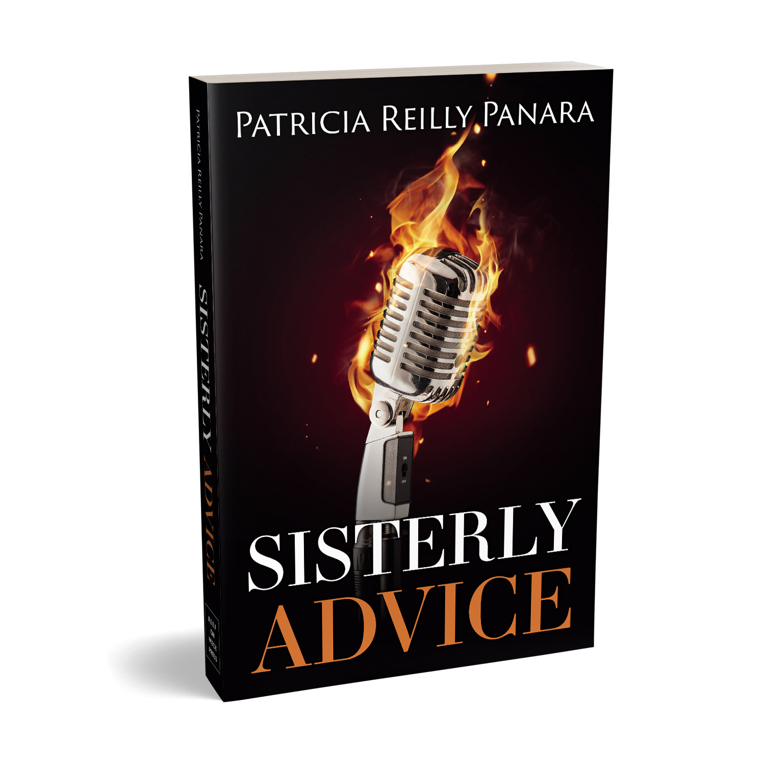 'Sisterly Advice' is the fictional, faith-based story of popular Nun DJ. The author is Patricia Reilly Panara. The book cover and interior were designed by Mark Thomas, of coverness.com. To find out more about my book design services, please visit www.coverness.com.