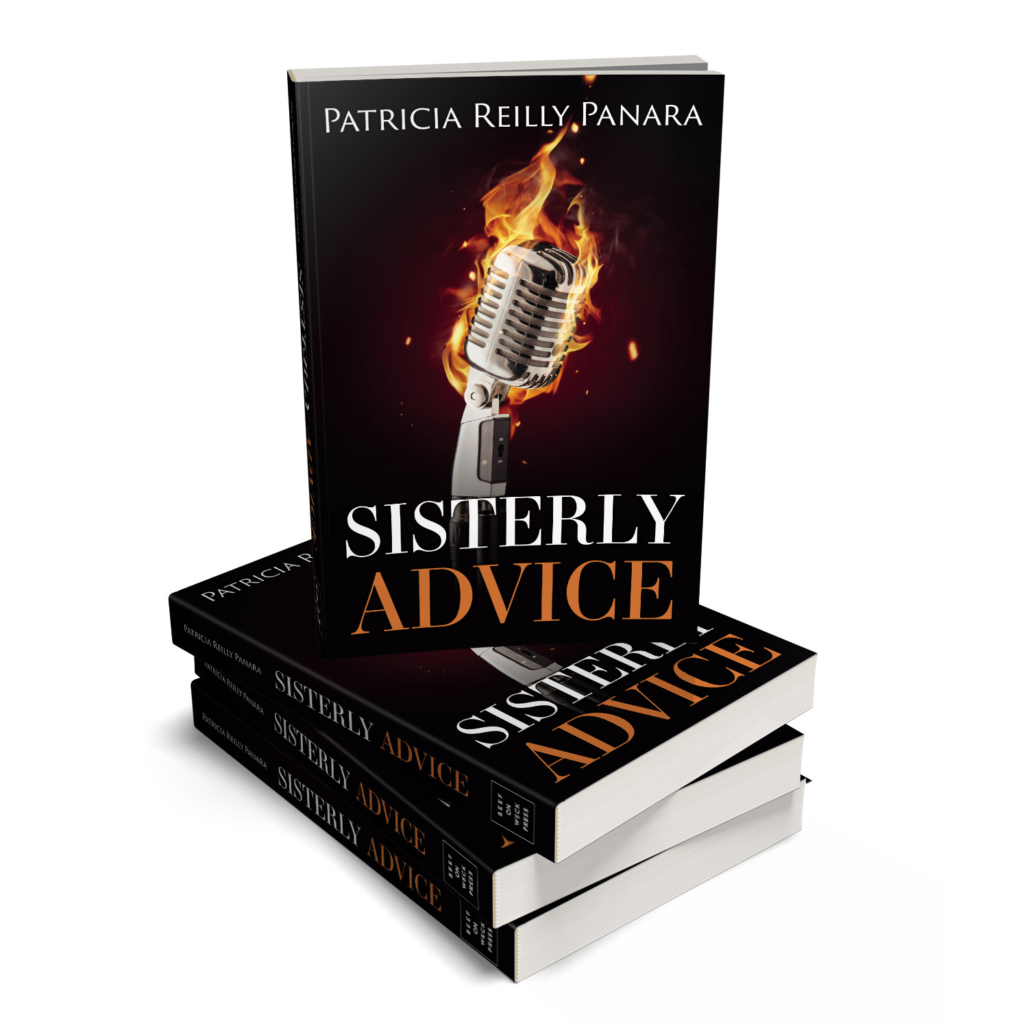 'Sisterly Advice' is the fictional, faith-based story of popular Nun DJ. The author is Patricia Reilly Panara. The book cover and interior were designed by Mark Thomas, of coverness.com. To find out more about my book design services, please visit www.coverness.com.