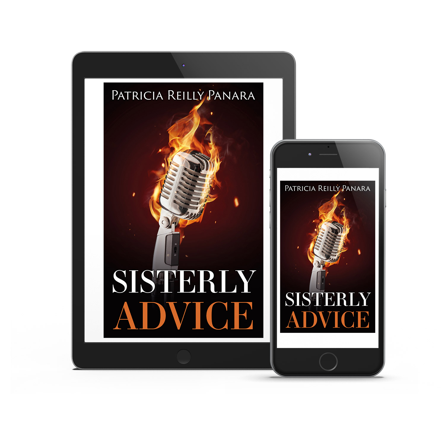 'Sisterly Advice' is the fictional, faith-based story of popular Nun DJ. The author is Patricia Reilly Panara. The book cover and interior were designed by Mark Thomas, of coverness.com. To find out more about my book design services, please visit www.coverness.com.