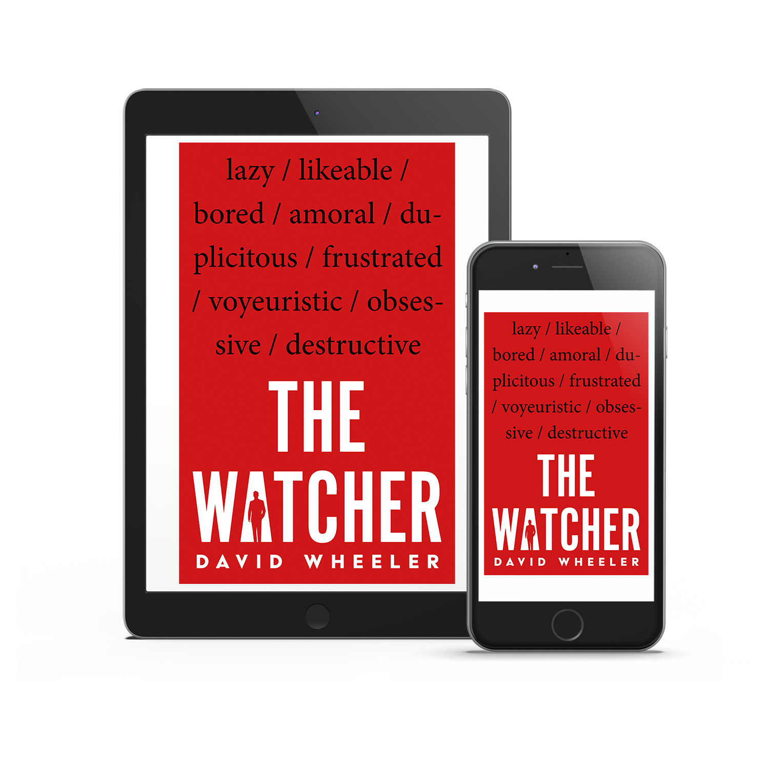 'The Watcher' is a cautionary tale of the perils of voyeurism. The author is David Wheeler. The book cover and interior were designed by Mark Thomas, of coverness.com. To find out more about my book design services, please visit www.coverness.com.