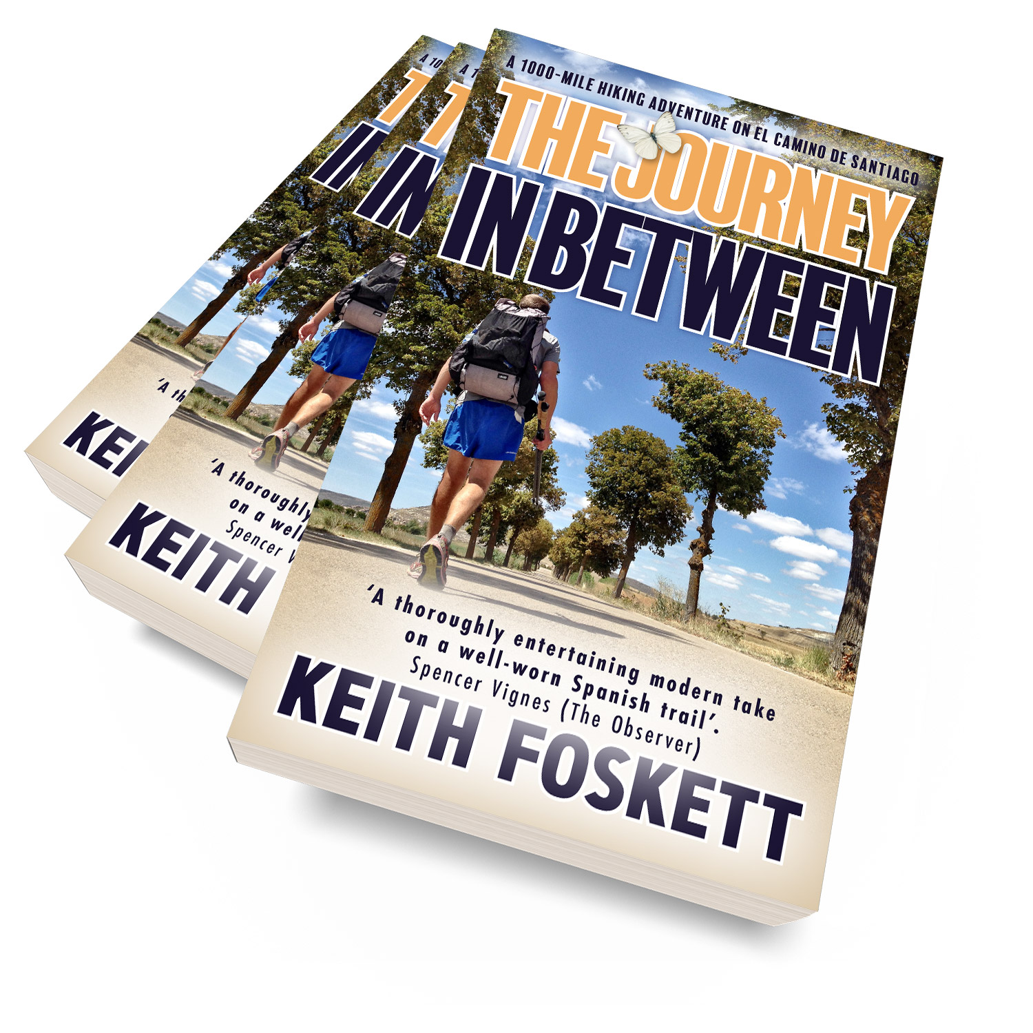 'The Journey In Between' is an excellent hiking memoir, about one man's trek along the El Camino De Santiago. The author is Keith Foskett. The book cover was designed by Mark Thomas, of coverness.com. To find out more about my book design services, please visit www.coverness.com.