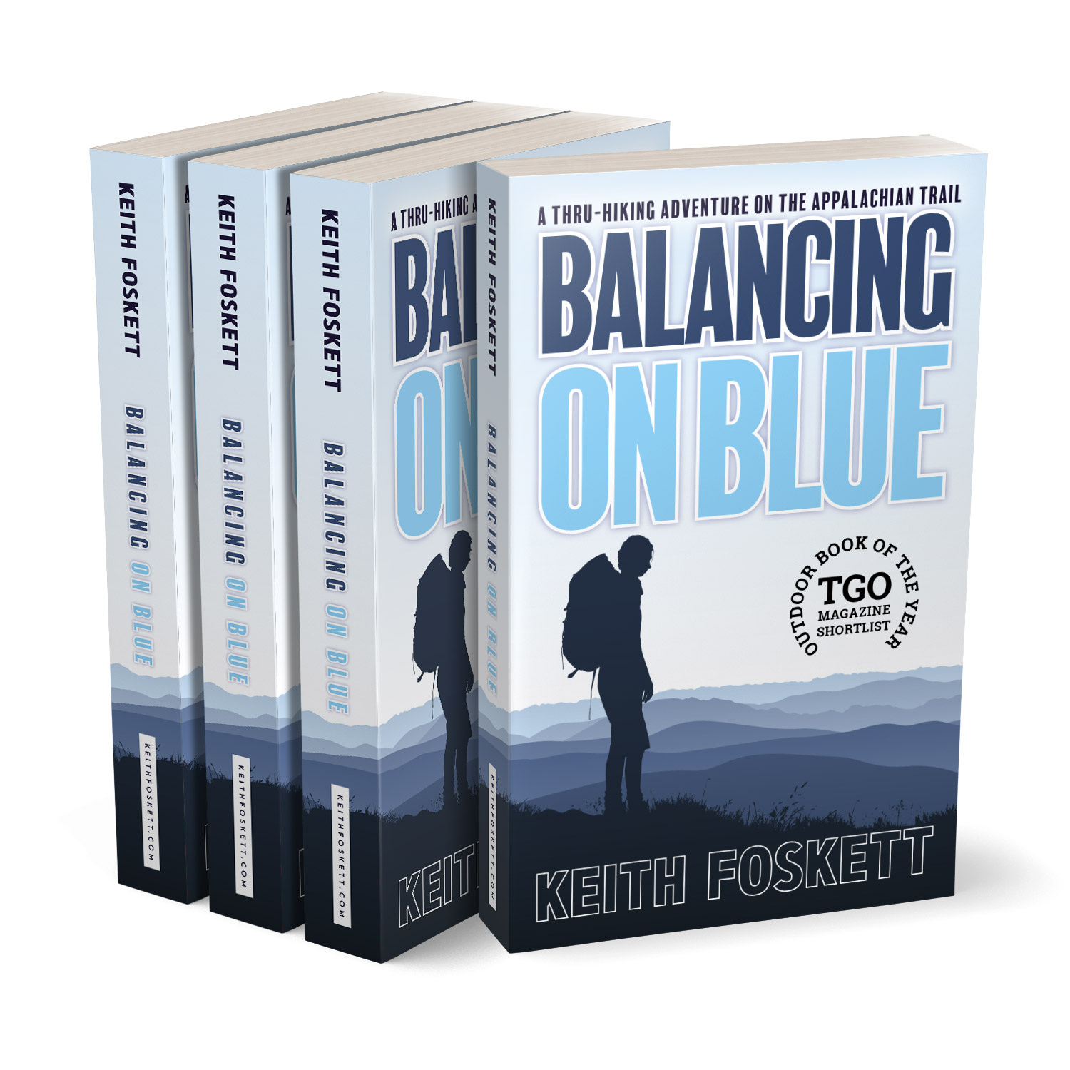 'Balancing On Blue' is an excellent hiking memoir, about one man's thru-hiking adventures in the Appalachians. The author is Keith Foskett. The book cover was designed by Mark Thomas, of coverness.com. To find out more about my book design services, please visit www.coverness.com.