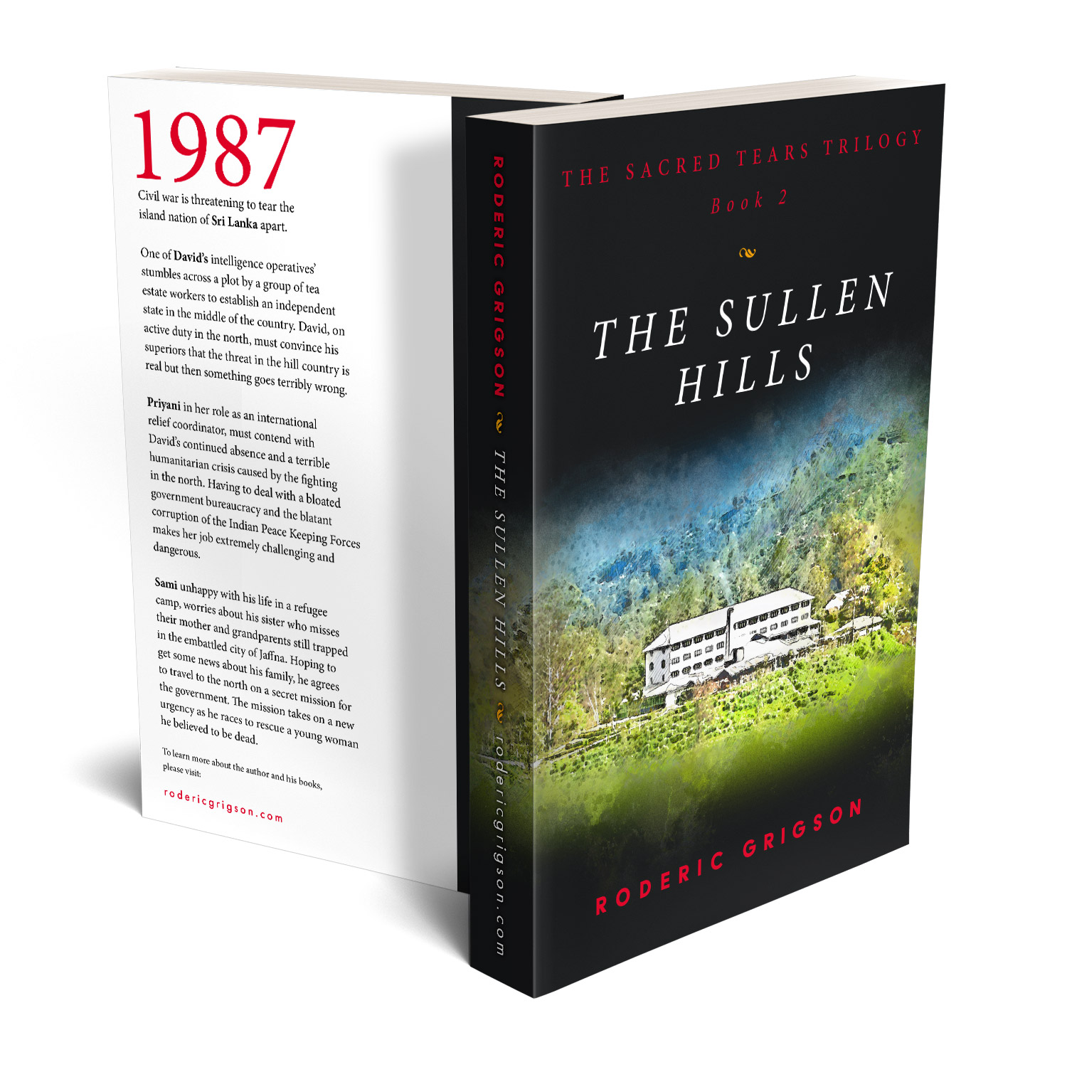 'The Sullen Hills' is the second part in a dramatic trilogy by Roderic Grigson, set during the recent Sri Lankan Civil War. The book cover and interior were designed by Mark Thomas, of coverness.com. To find out more about my book design services, please visit www.coverness.com.