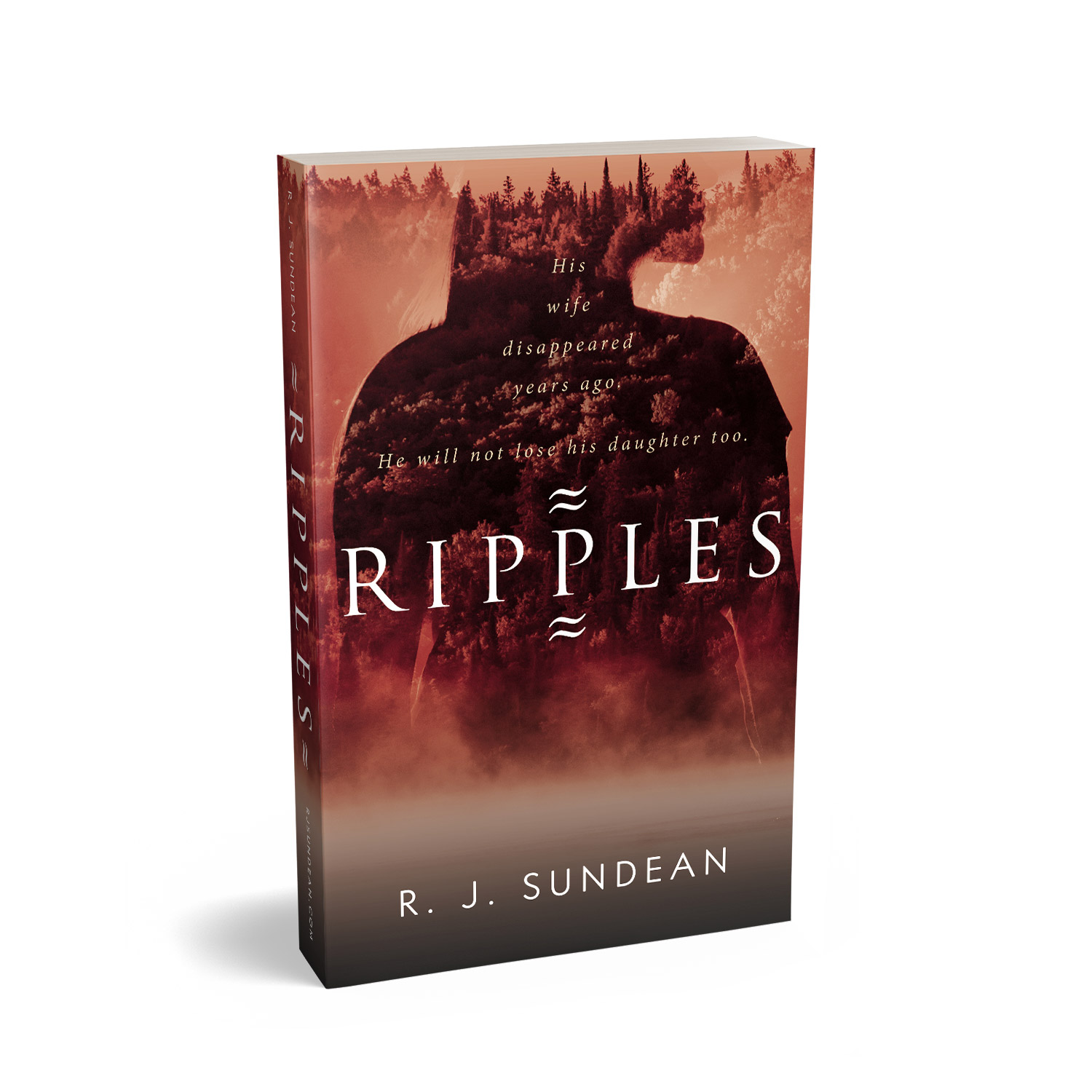 'Ripples' is an atmospheric threat thriller. The author is RJ Sundean. The cover and interior design of the book are by Mark Thomas. To learn more about what Mark could do for your book, please visit coverness.com.