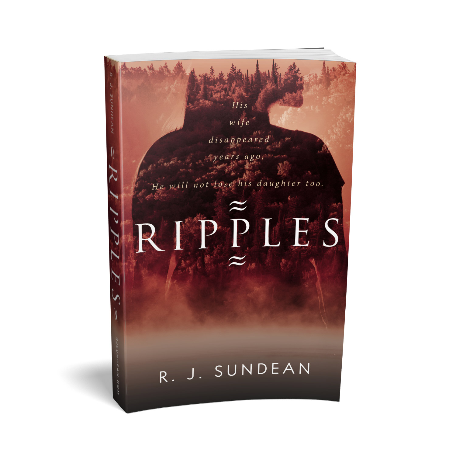 'Ripples' is an atmospheric threat thriller. The author is RJ Sundean. The cover and interior design of the book are by Mark Thomas. To learn more about what Mark could do for your book, please visit coverness.com.
