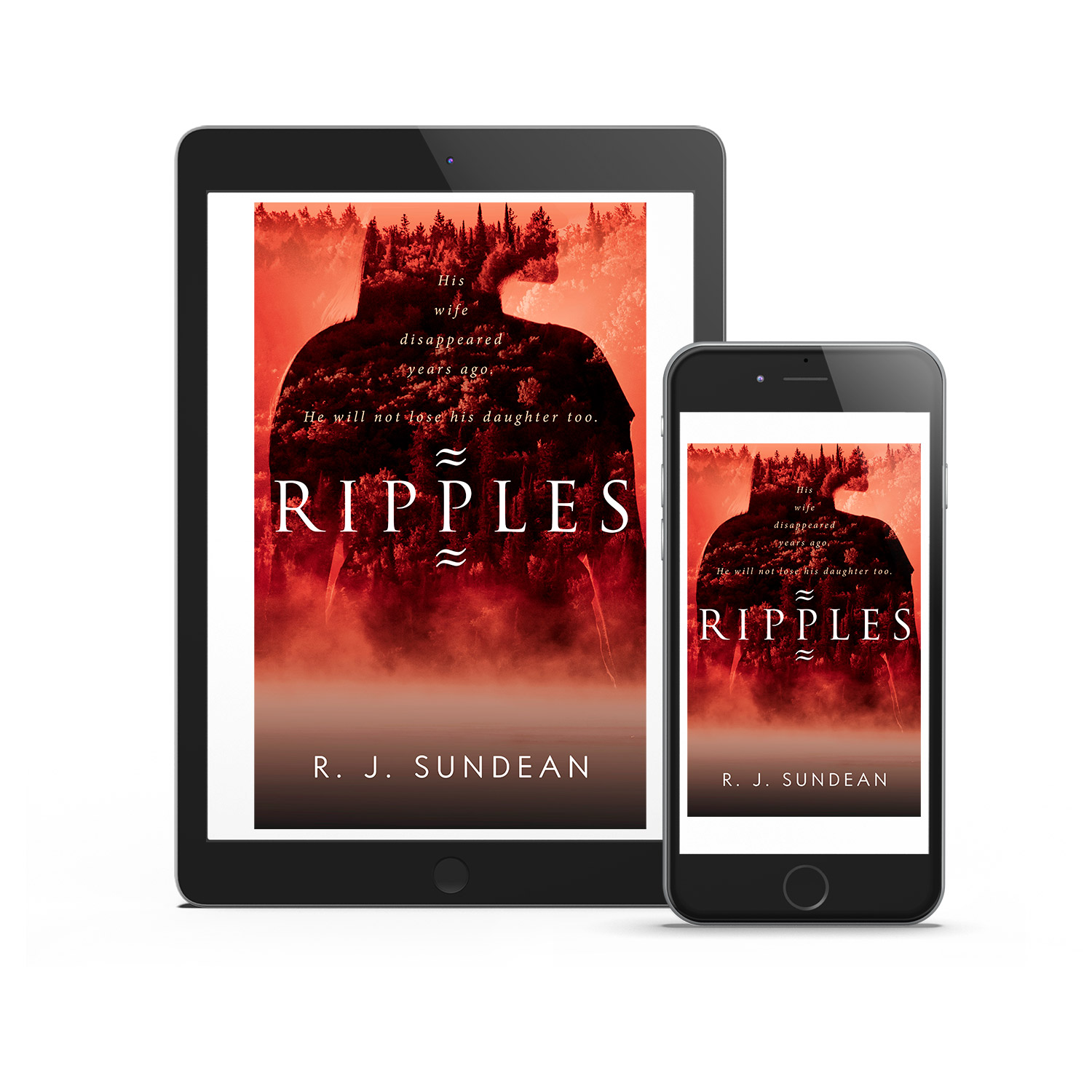 'Ripples' is an atmospheric threat thriller. The author is RJ Sundean. The cover and interior design of the book are by Mark Thomas. To learn more about what Mark could do for your book, please visit coverness.com.