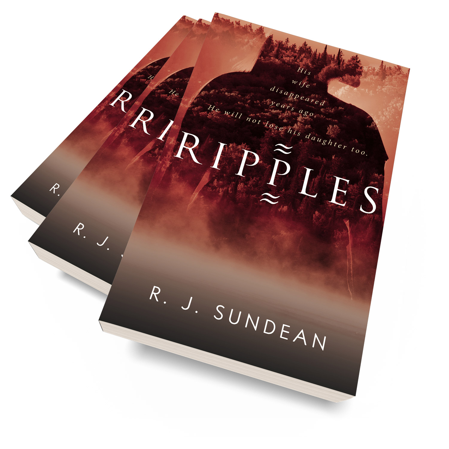 'Ripples' is an atmospheric threat thriller. The author is RJ Sundean. The cover and interior design of the book are by Mark Thomas. To learn more about what Mark could do for your book, please visit coverness.com.