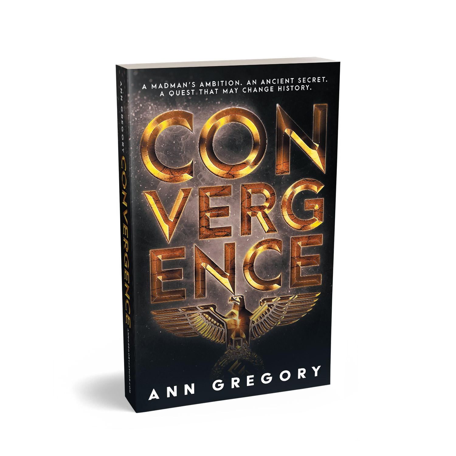 'Convergence' is a globe-trotting, pre-WWII conspiracy thriller. The author is Ann Gregory. The book cover design is by Mark Thomas. To learn more about what Mark could do for your book, please visit coverness.com.