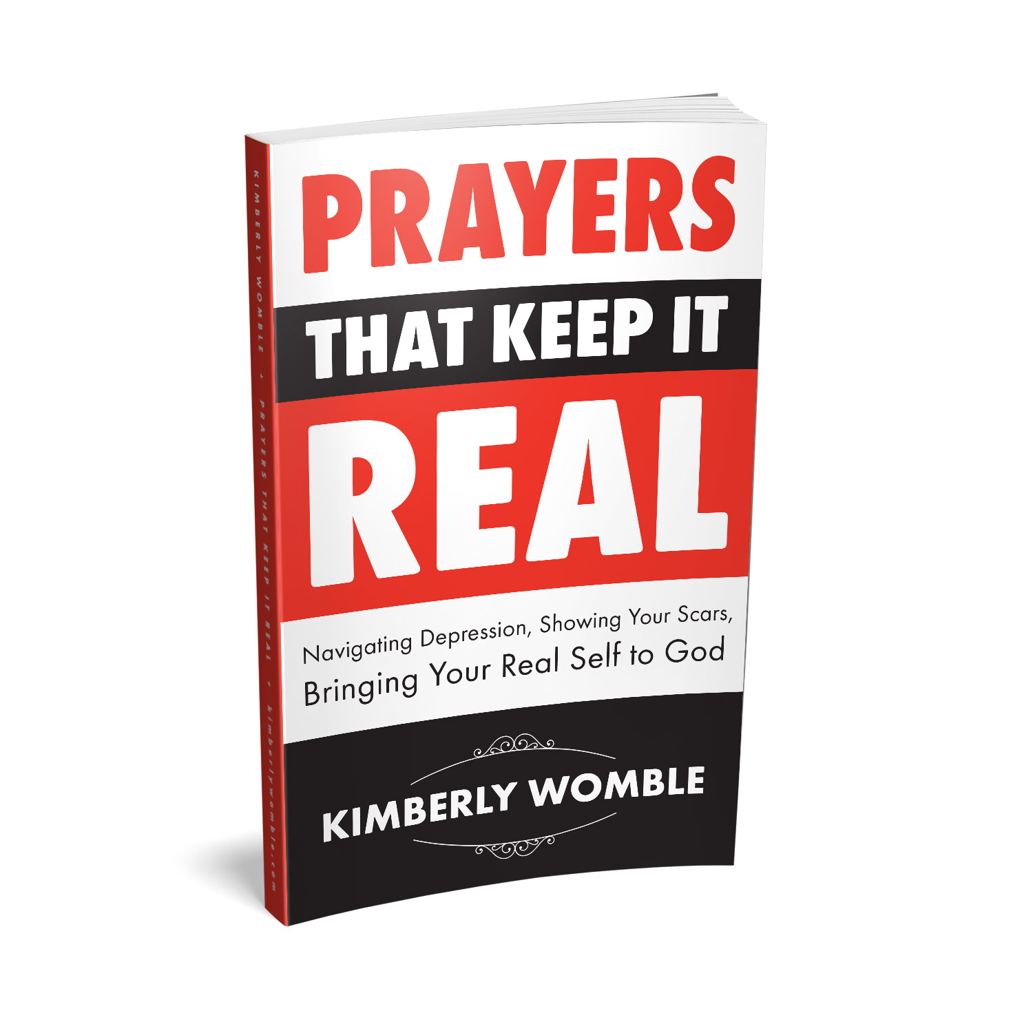 'Prayers That Keep It Real' is a faith-based, self-help book. The author is Kimberly Womble. The book cover & interior design are by Mark Thomas. To learn more about what Mark could do for your book, please visit coverness.com.