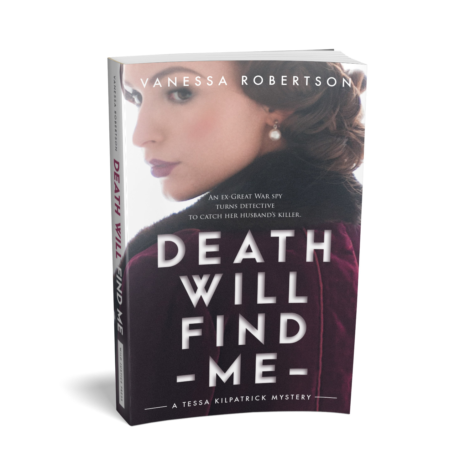 'Death Will Find Me' is a female-centric, between-the-wars mystery thriller. The author is Vanessa Robertson. The book cover design and interior formatting are by Mark Thomas. To learn more about what Mark could do for your book, please visit coverness.com.