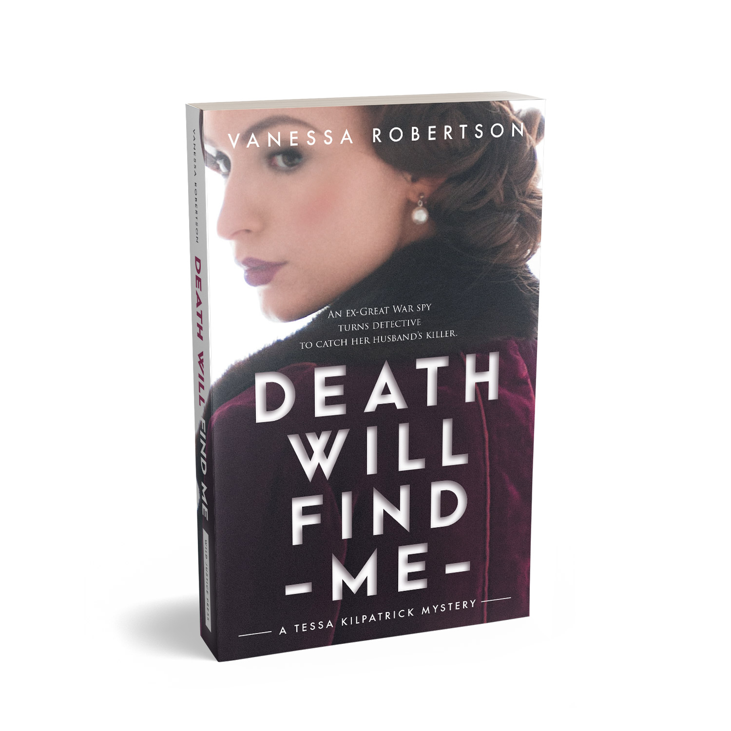 'Death Will Find Me' is a female-centric, between-the-wars mystery thriller. The author is Vanessa Robertson. The book cover design and interior formatting are by Mark Thomas. To learn more about what Mark could do for your book, please visit coverness.com.