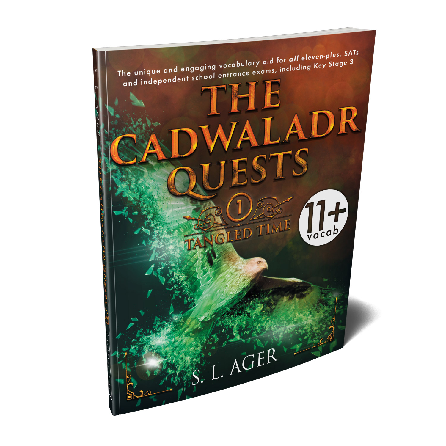 'The Cadwaladr Quests' is unique, story-based, educational tool that teaches young readers nearly 3000 exam-level English words. The author is S L Ager. The book cover and interior design are by Mark Thomas. To learn more about what Mark could do for your book, please visit coverness.com.