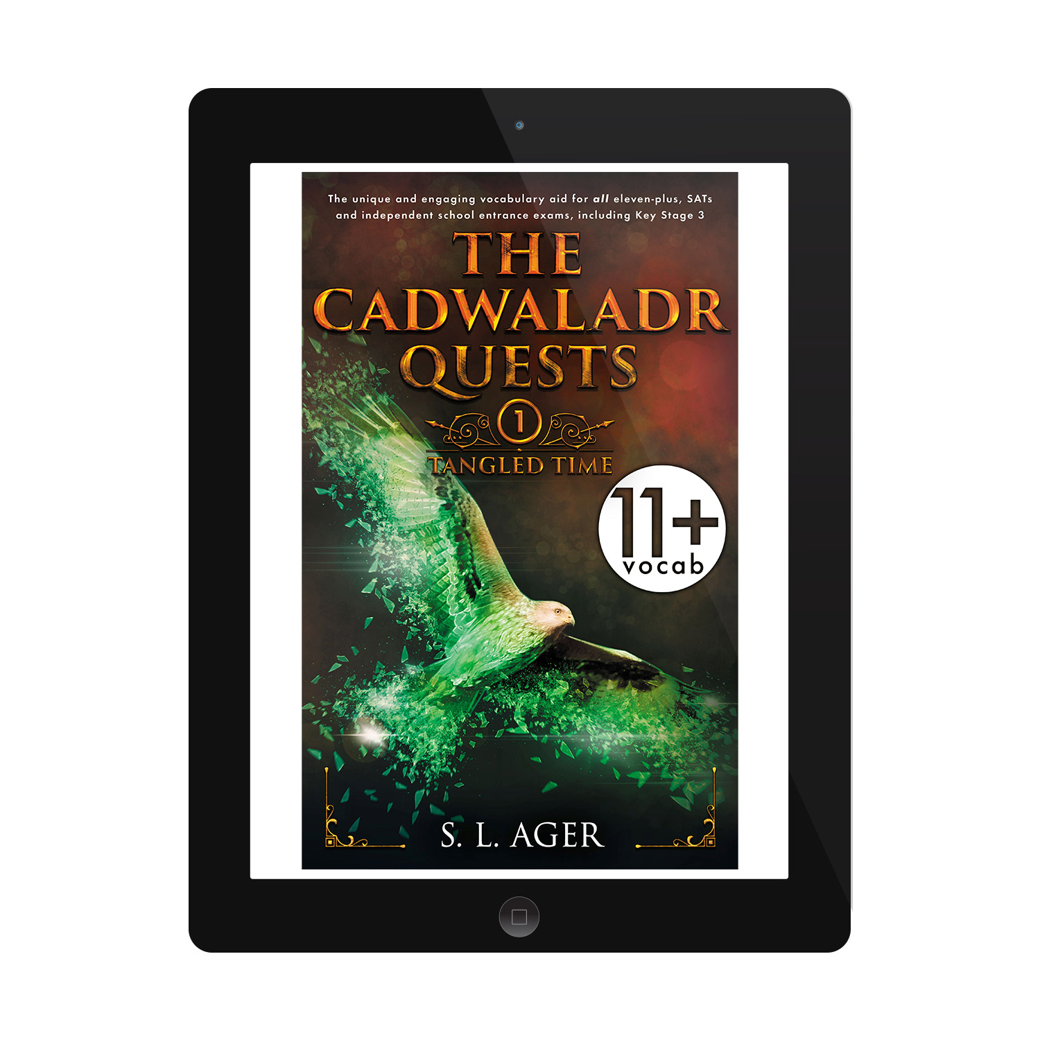 'The Cadwaladr Quests' is unique, story-based, educational tool that teaches young readers nearly 3000 exam-level English words. The author is S L Ager. The book cover and interior design are by Mark Thomas. To learn more about what Mark could do for your book, please visit coverness.com.