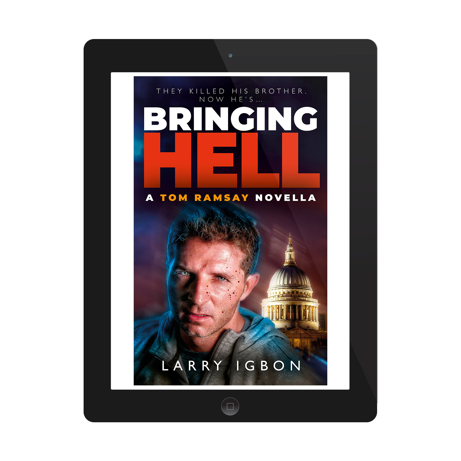 'Bringing Hell' is a hard-bitten revenge thriller. The author is Larry Igbon. The book cover design and interior formatting are by Mark Thomas. To learn more about what Mark could do for your book, please visit coverness.com.