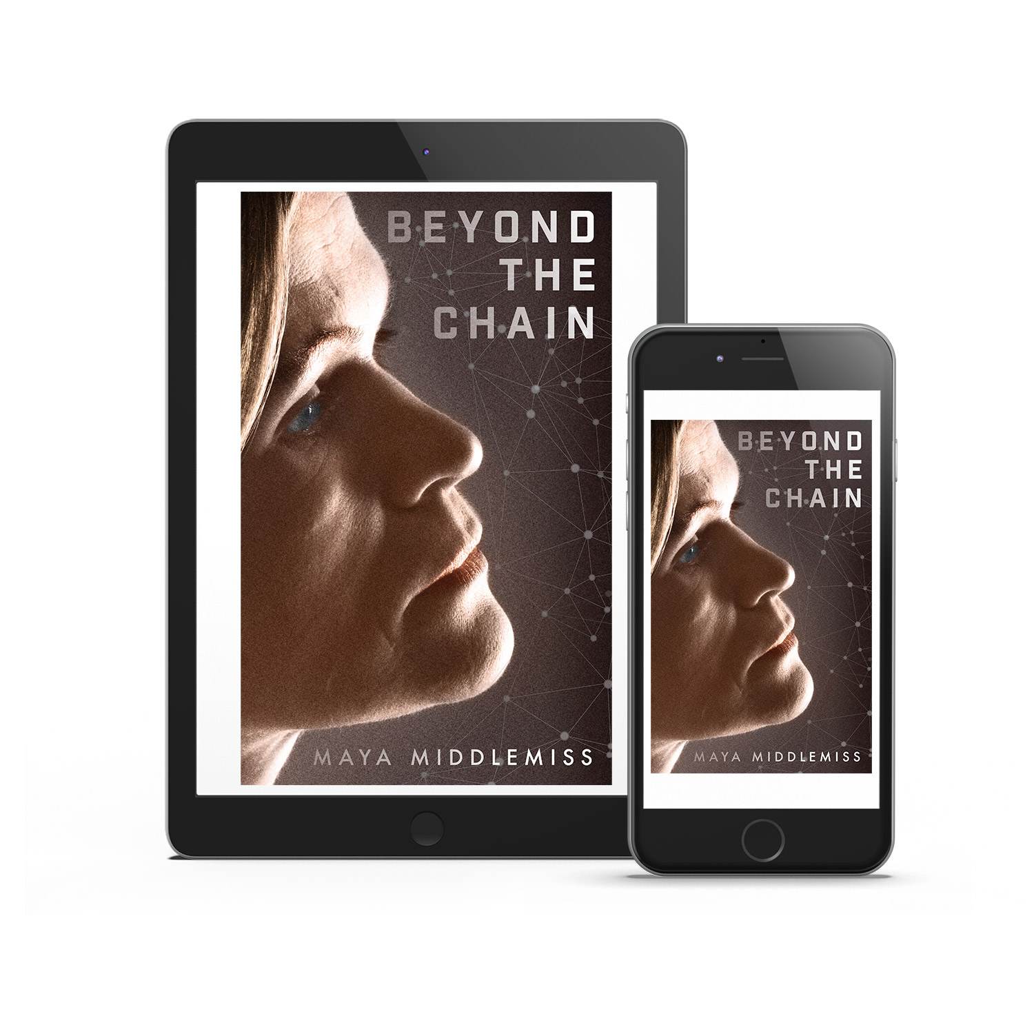 'Beyond The Chain' is a terrific female-led thriller. The author is Maya Middlemiss. The book cover design and interior formatting are by Mark Thomas. To learn more about what Mark could do for your book, please visit coverness.com.