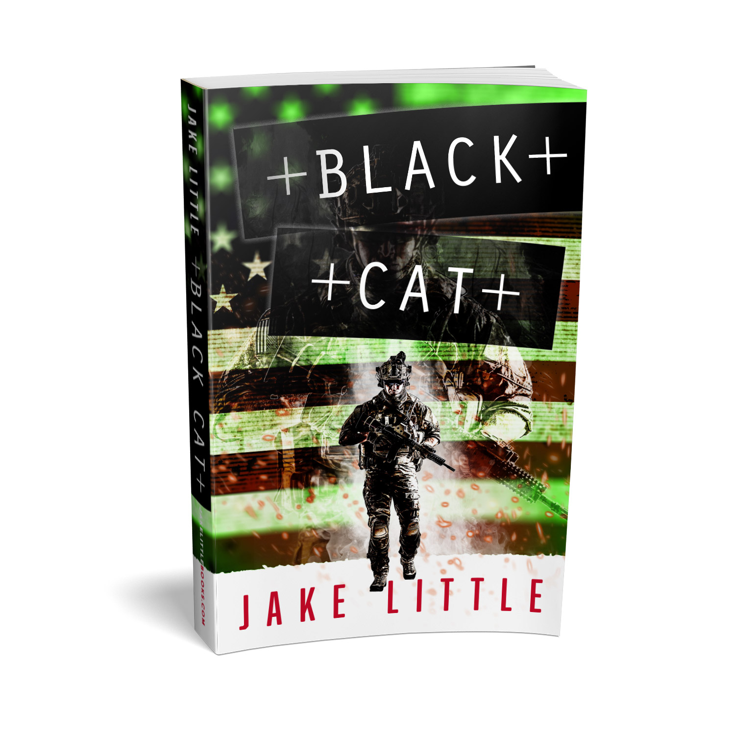 'Black Cat' is a hard-edged, covert ops thriller. The author is Jake Little. The cover design and interior manuscript formatting are by Mark Thomas. Learn what Mark could do for your book by visiting coverness.com.