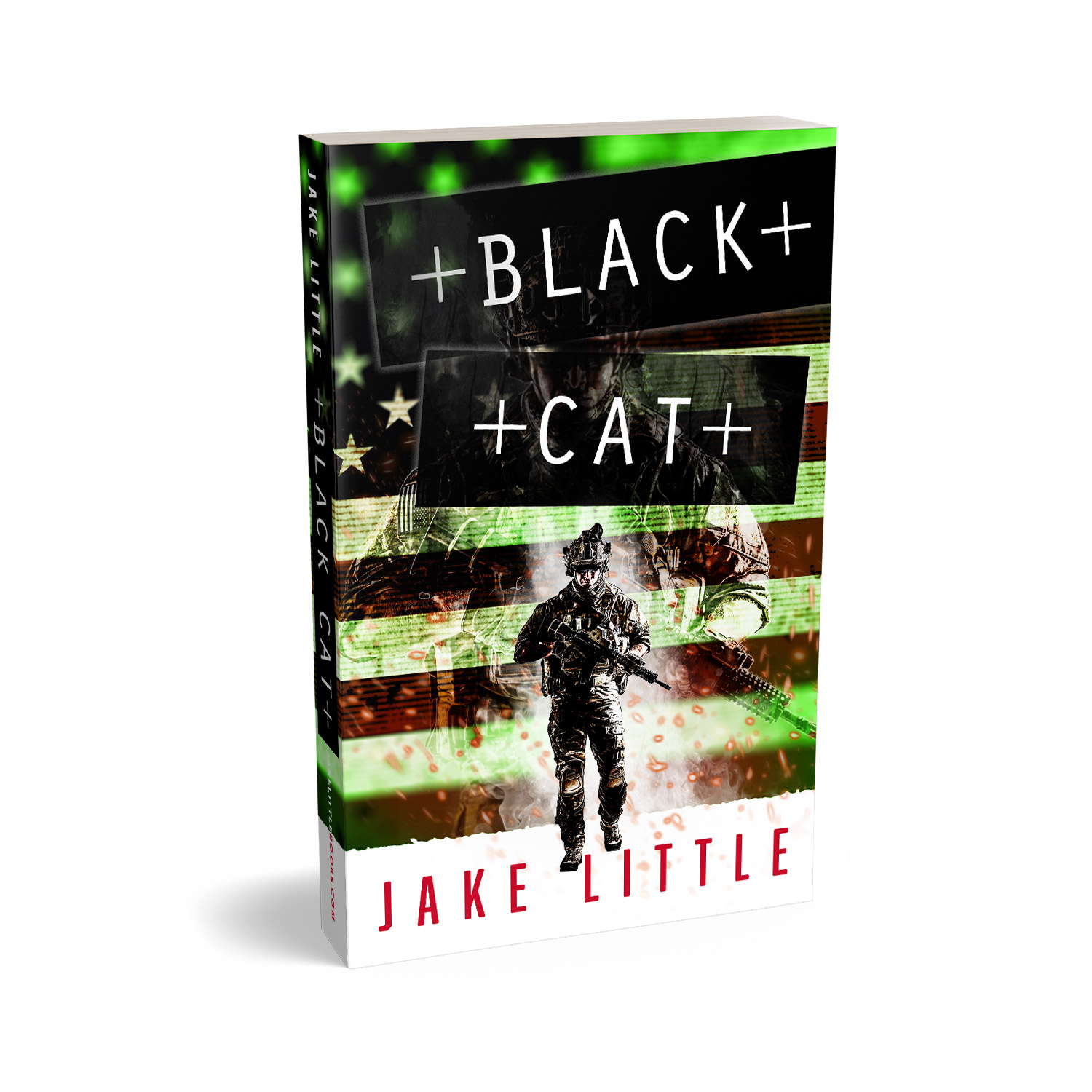 'Black Cat' is a hard-edged, covert ops thriller. The author is Jake Little. The cover design and interior manuscript formatting are by Mark Thomas. Learn what Mark could do for your book by visiting coverness.com.