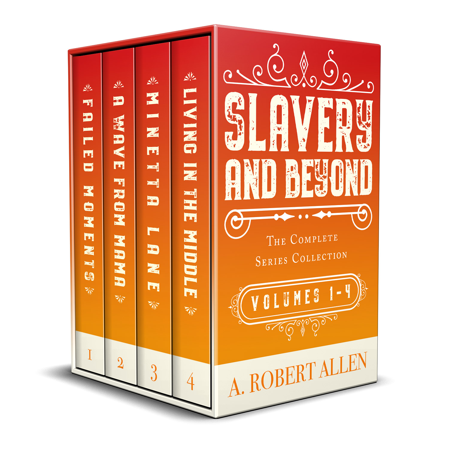 The 'Slavery and Beyond' book series charts the lives of multiple characters from the mid-19th to early 20th century America. The series author is A. Robert Allen. The book cover design is by Mark Thomas. To learn more about what Mark could do for your book, please visit coverness.com.