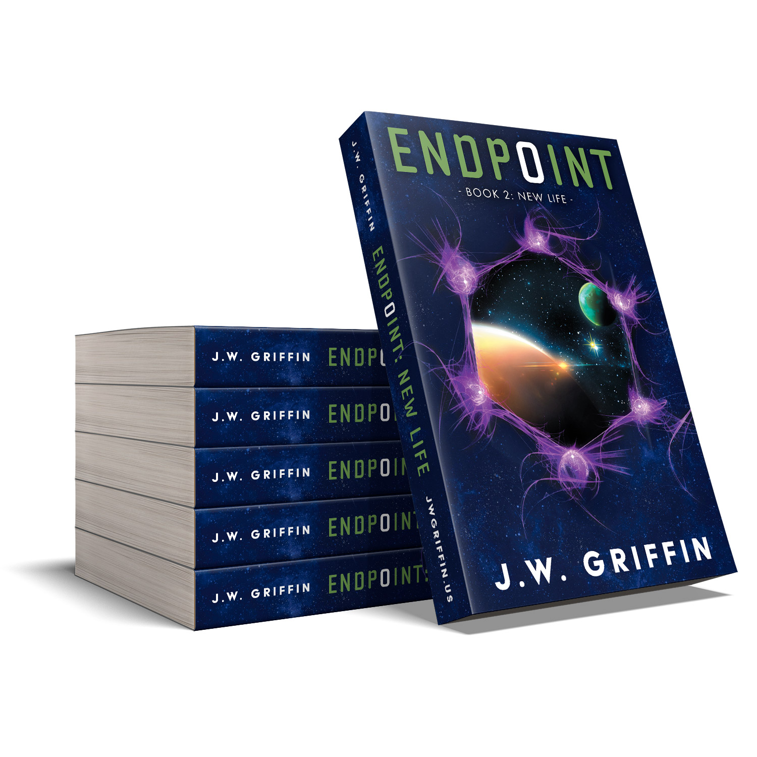 The Endpoint Series is a fantastic character-led hard sci-fi series. The author is JW Griffin. The book cover designs and interior formatting are by Mark Thomas. To learn more about what Mark could do for your book, please visit coverness.com.