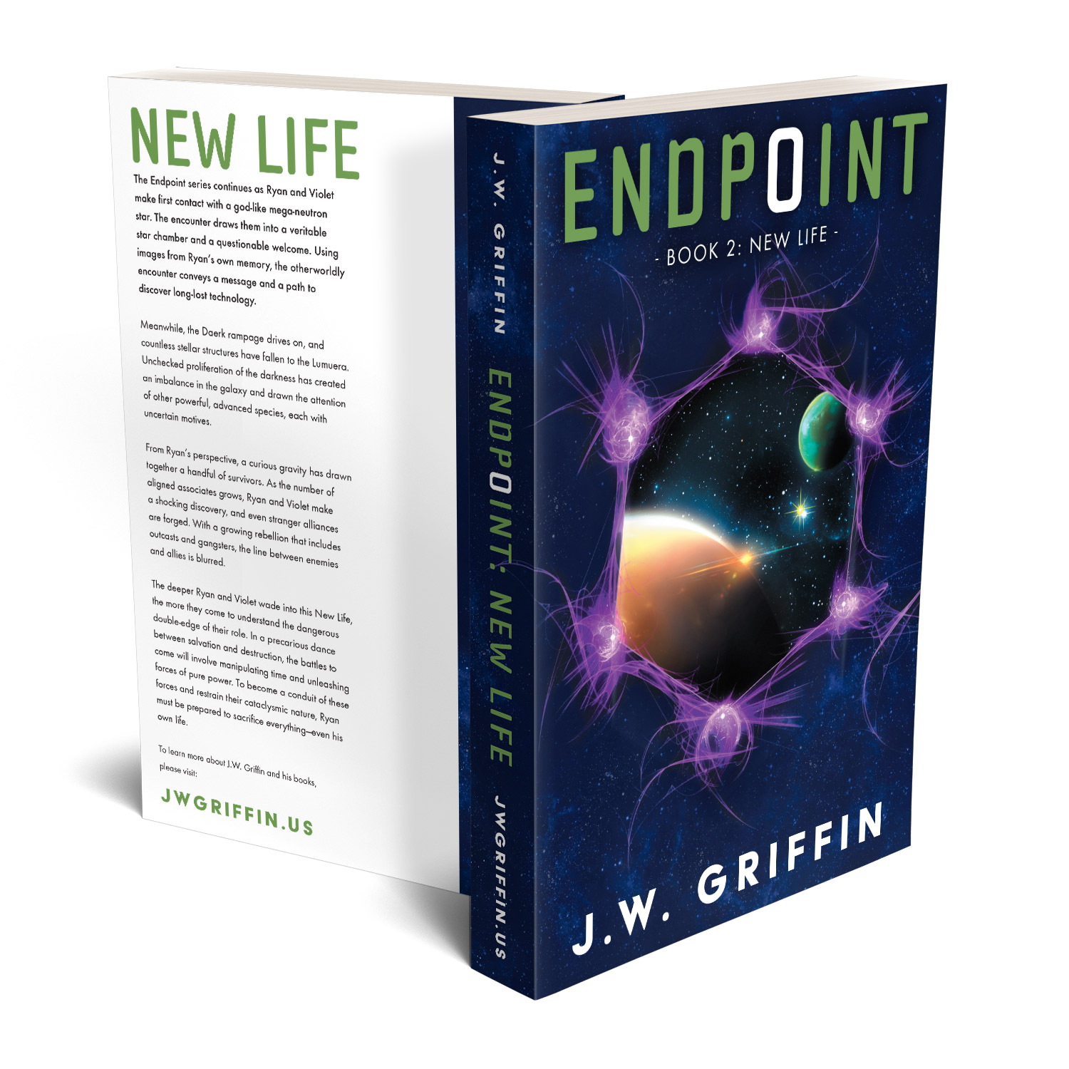 The Endpoint Series is a fantastic character-led hard sci-fi series. The author is JW Griffin. The book cover designs and interior formatting are by Mark Thomas. To learn more about what Mark could do for your book, please visit coverness.com.