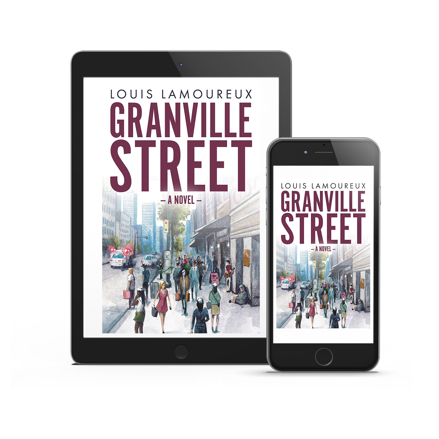 Granville Street - a great bespoke book cover design by Mark Thomas