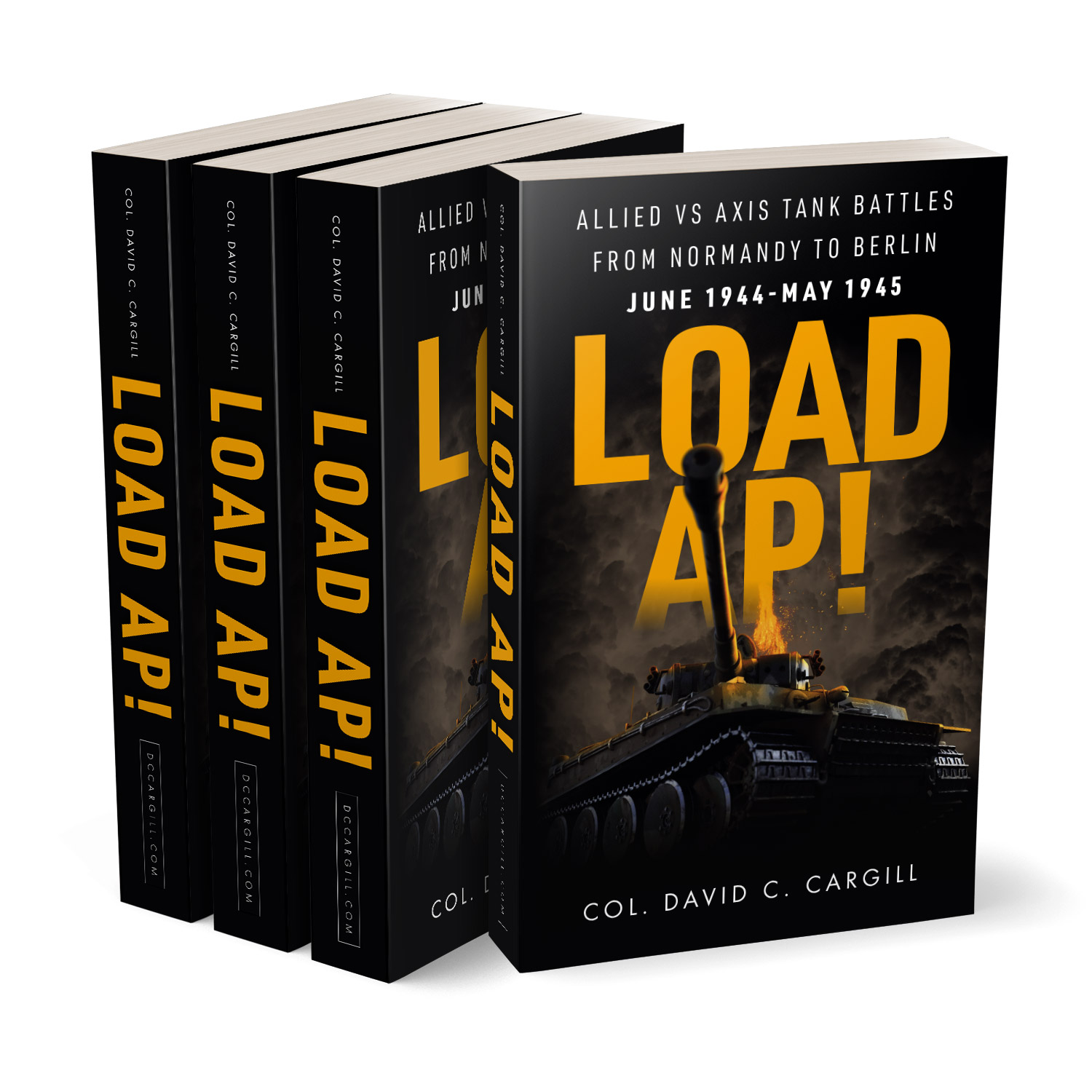 'Load AP!' is a portfolio demo cover by Mark Thomas. To learn more about what Mark could do for your book, please visit coverness.com.