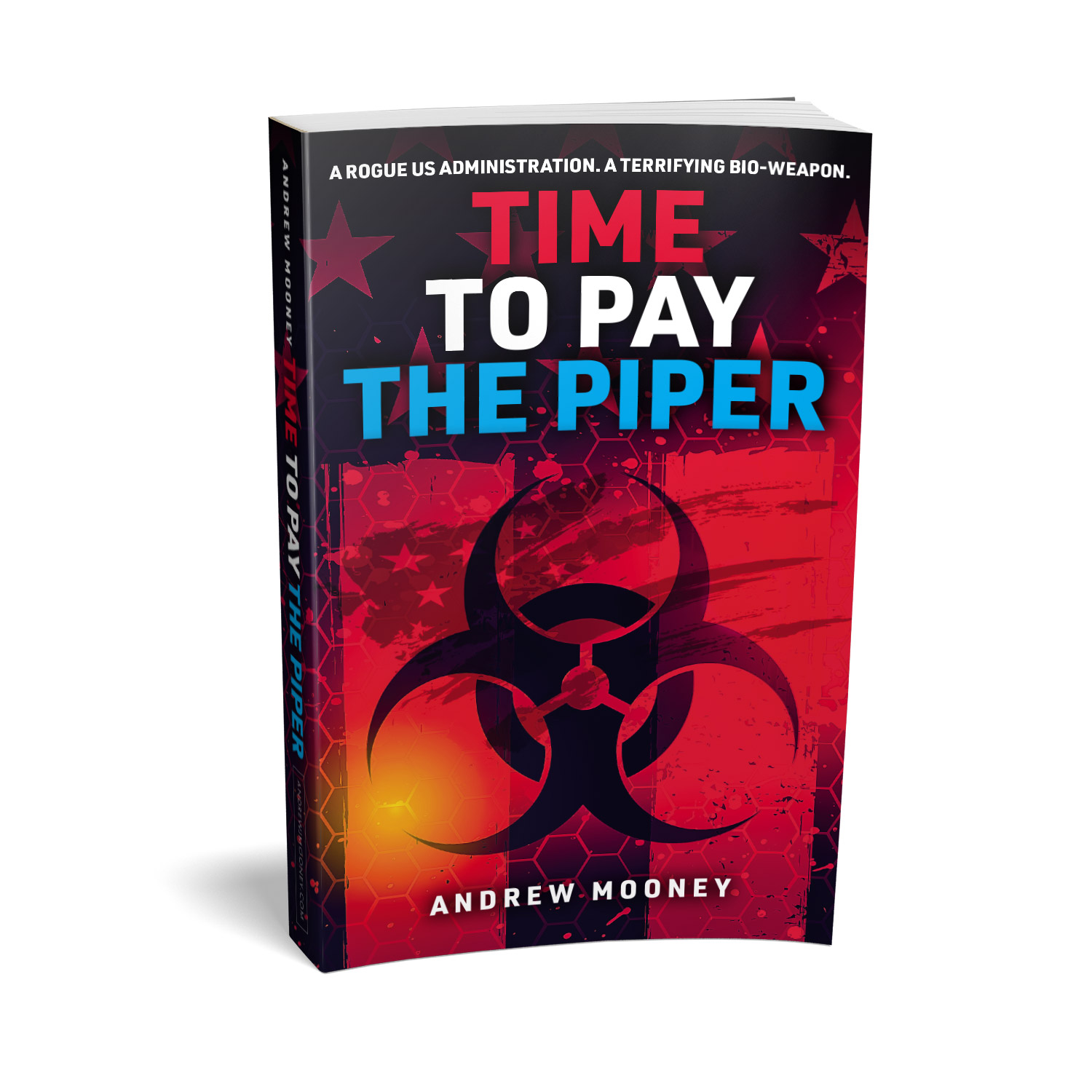 'Time To Pay The Piper' is a great bio-conspiracy thriller. The author is Andrew Mooney. The book cover design and interior formatting are by Mark Thomas. To learn more about what Mark could do for your book, please visit coverness.com.