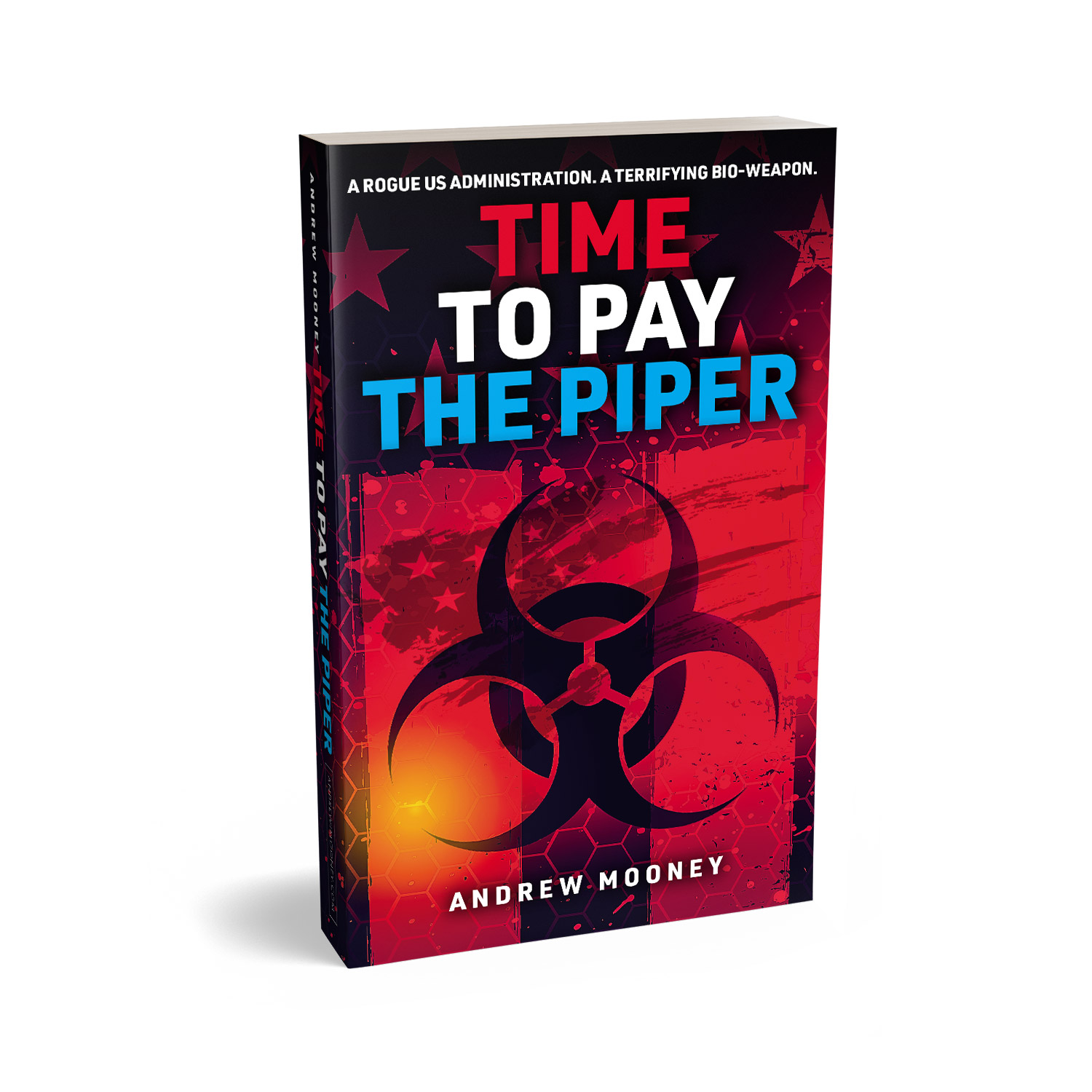 'Time To Pay The Piper' is a great bio-conspiracy thriller. The author is Andrew Mooney. The book cover design and interior formatting are by Mark Thomas. To learn more about what Mark could do for your book, please visit coverness.com.