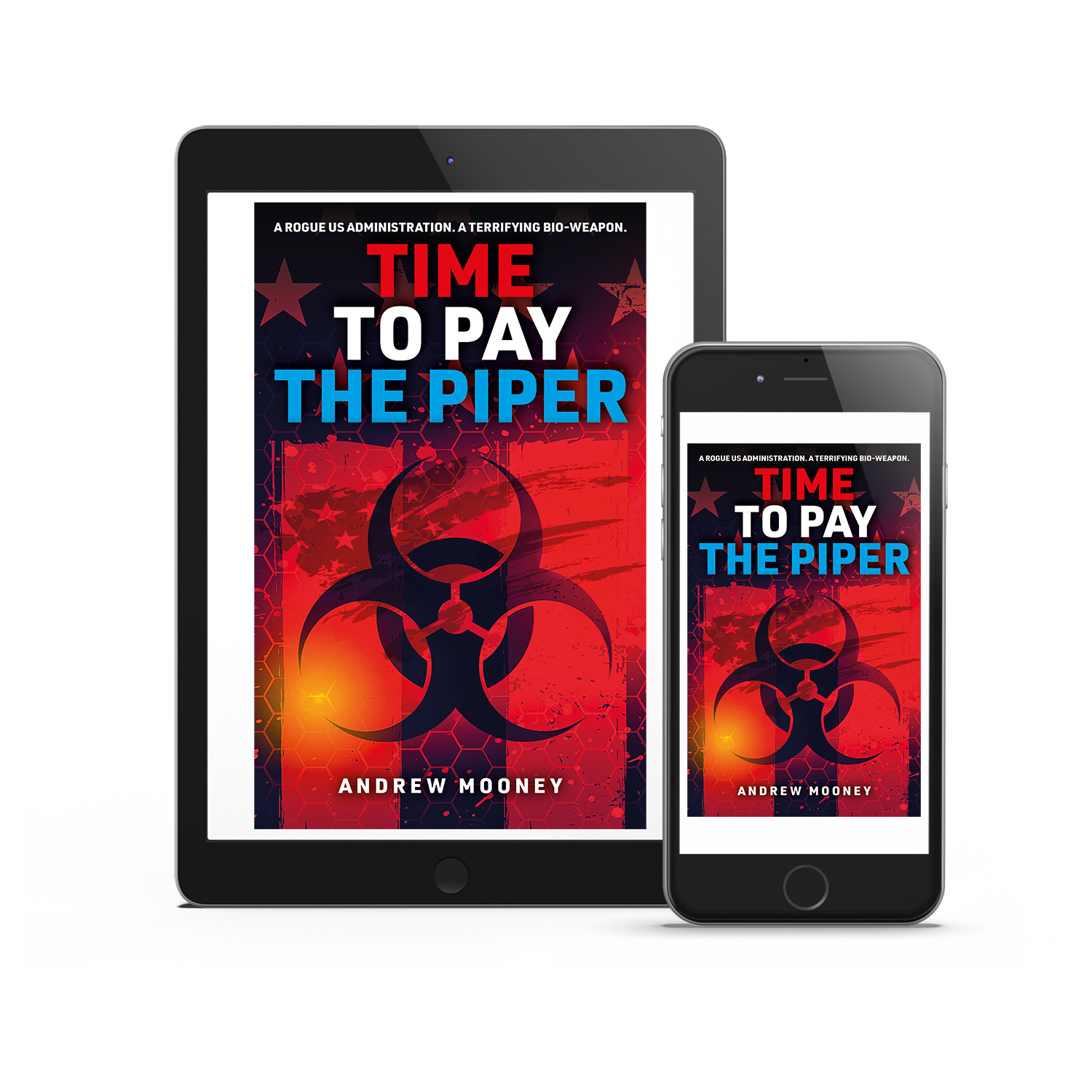 'Time To Pay The Piper' is a great bio-conspiracy thriller. The author is Andrew Mooney. The book cover design and interior formatting are by Mark Thomas. To learn more about what Mark could do for your book, please visit coverness.com.