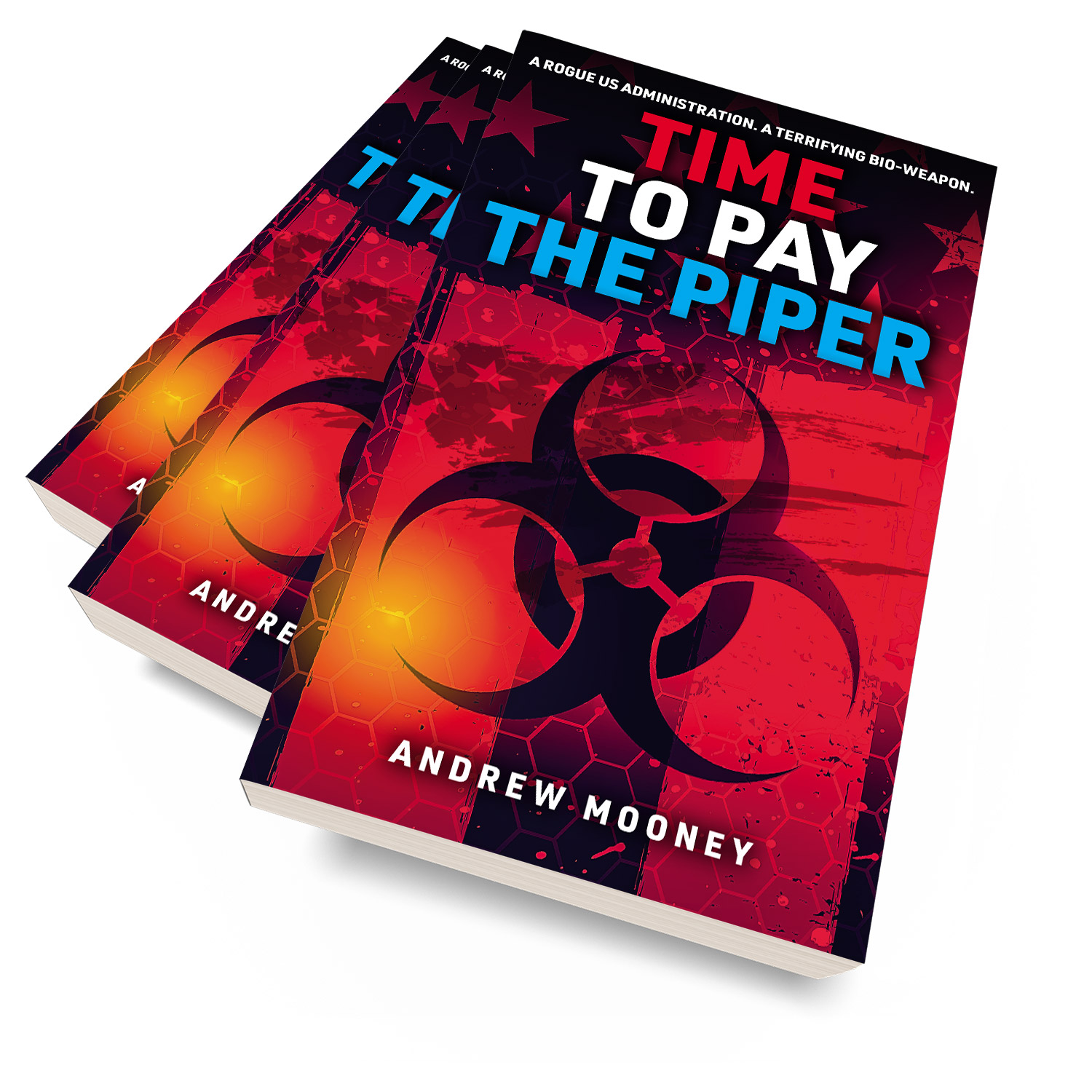 'Time To Pay The Piper' is a great bio-conspiracy thriller. The author is Andrew Mooney. The book cover design and interior formatting are by Mark Thomas. To learn more about what Mark could do for your book, please visit coverness.com.