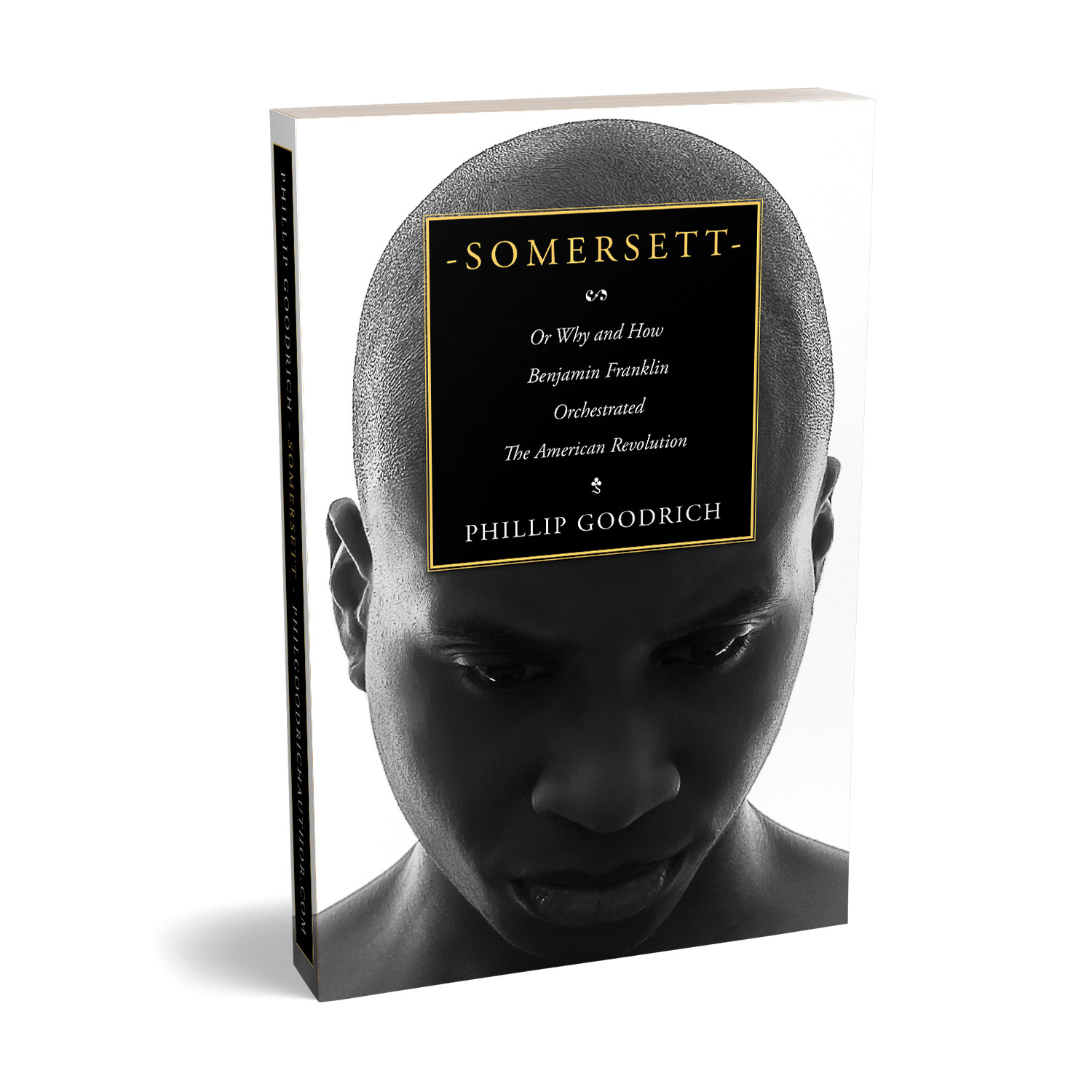 'Somersett' is an incisive take on the origins of the American Revolution. The author and Phillip Goodrich. The cover design and interior manuscript formatting are by Mark Thomas. Learn what Mark could do for your book by visiting coverness.com.