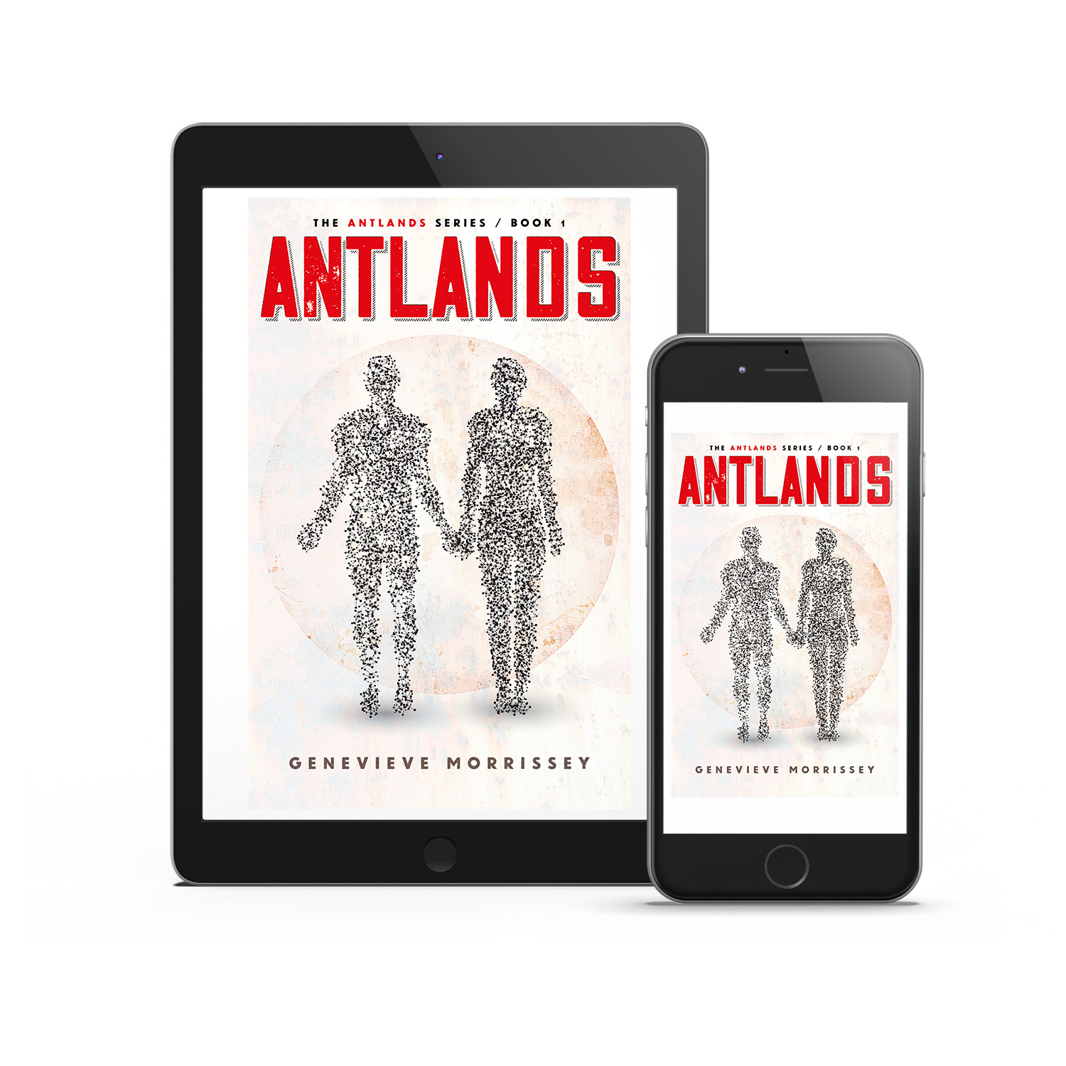 'Antlands' is an immersive, post-apocalyse scifi novel. The author is Genevieve Morrissey. The book cover design and interior formatting are by Mark Thomas. To learn more about what Mark could do for your book, please visit coverness.com.