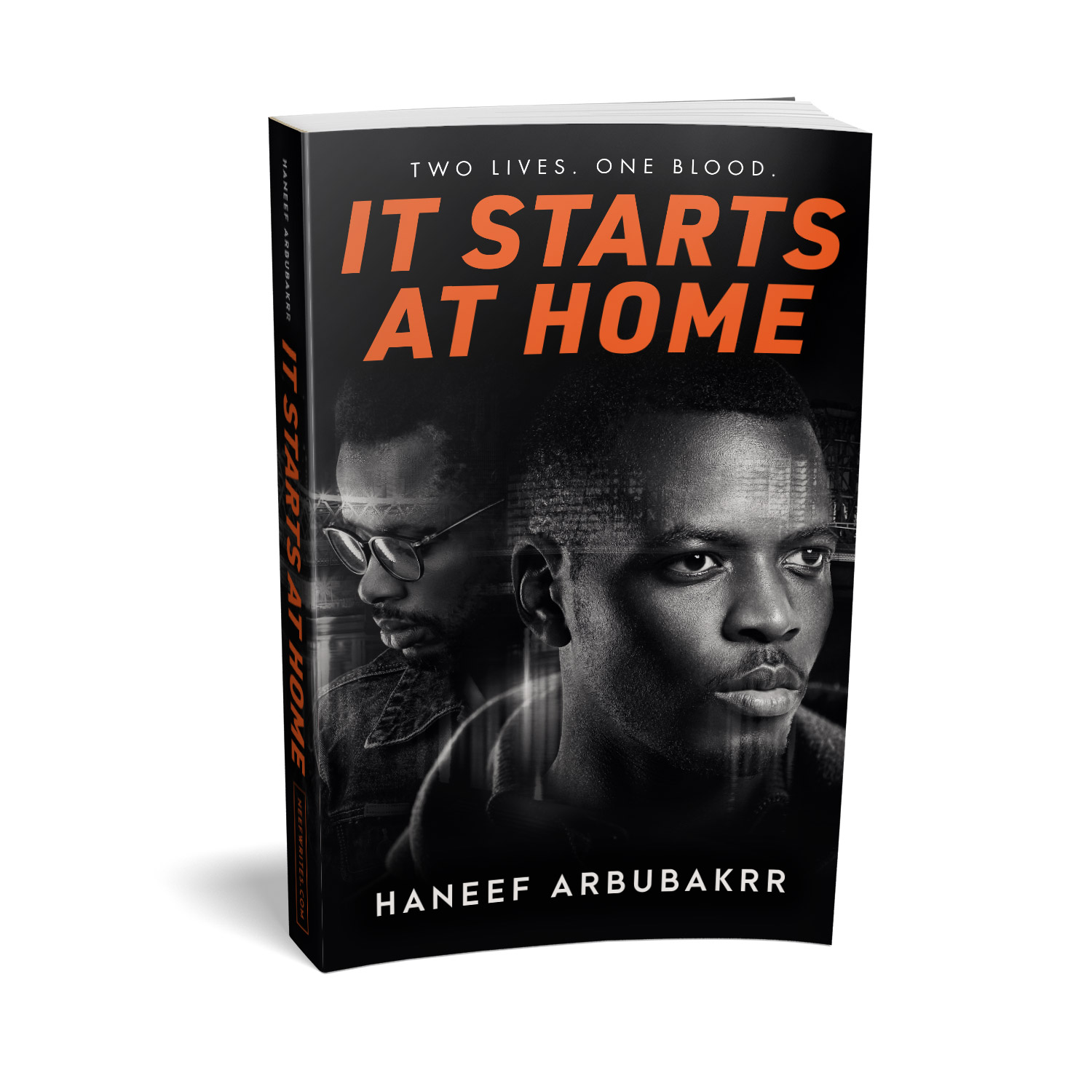 'It Starts At Home' is a gritty urban crime drama. The author is Haneef Arbubakrr. The book cover design and interior formatting are by Mark Thomas. To learn more about what Mark could do for your book, please visit coverness.com.