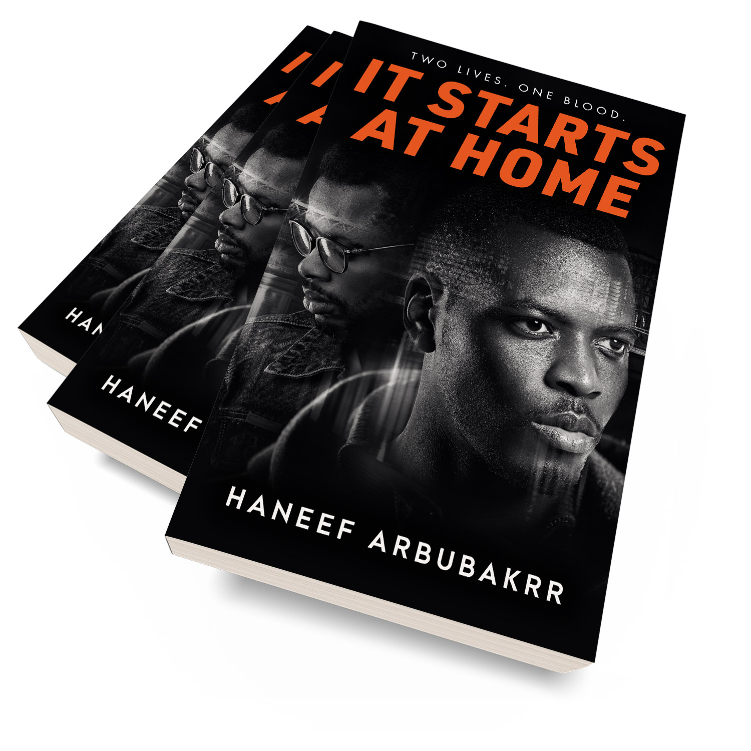 'It Starts At Home' is a gritty urban crime drama. The author is Haneef Arbubakrr. The book cover design and interior formatting are by Mark Thomas. To learn more about what Mark could do for your book, please visit coverness.com.