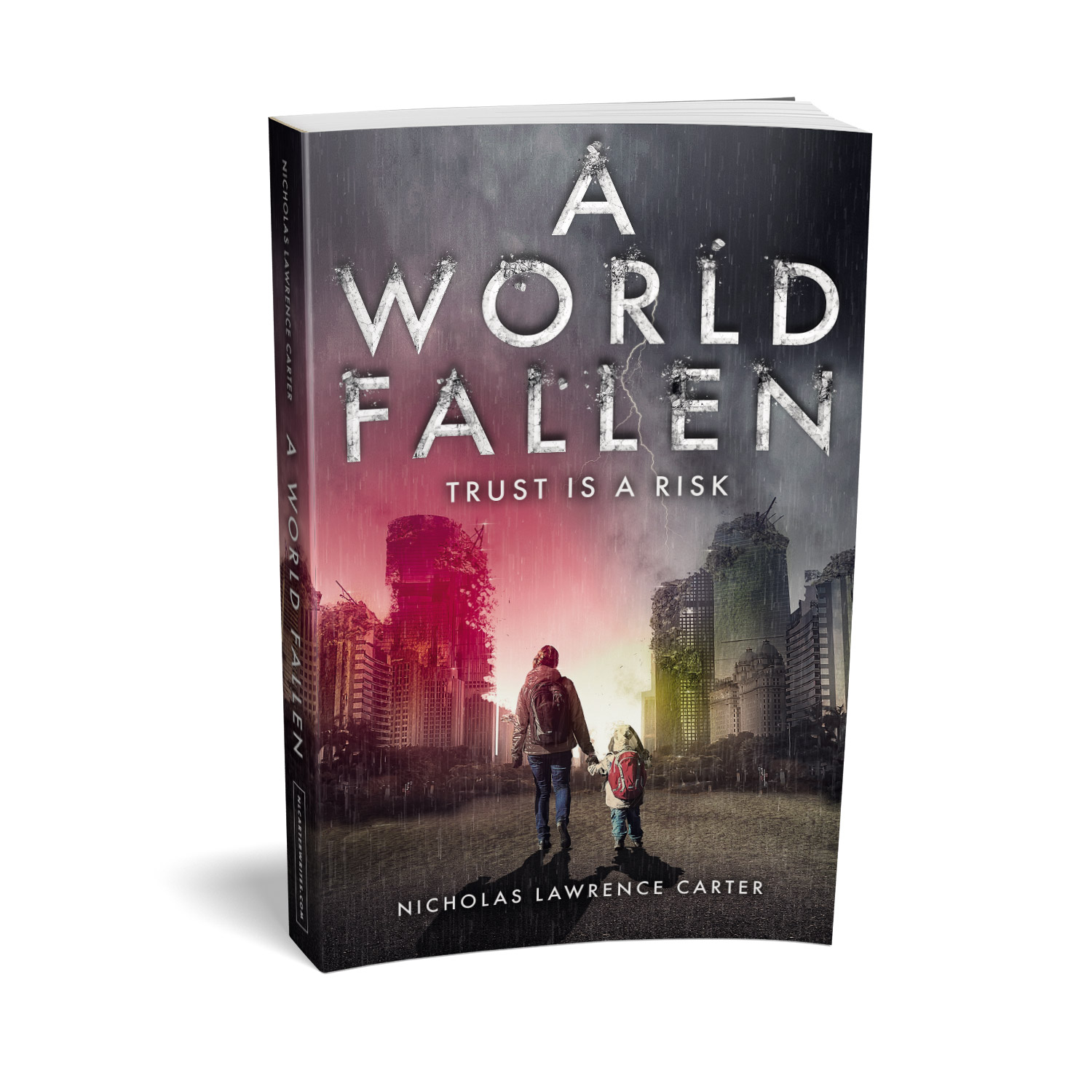 'A World Fallen' is an immersive, post-apocalyse scifi novel. The author is Nicholas Lawrence Carter. The book cover design is by Mark Thomas. To learn more about what Mark could do for your book, please visit coverness.com