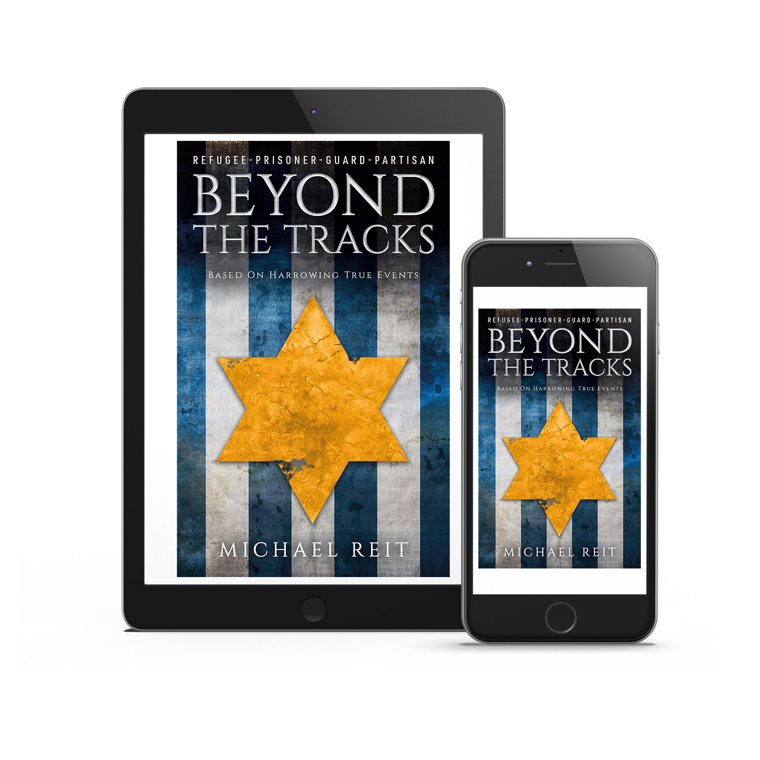 'Beyond The Tracks' is a harrowing tale of survival during WW2. The author is Michael Reit. The book cover design and interior formatting are by Mark Thomas. To learn more about what Mark could do for your book, please visit coverness.com.