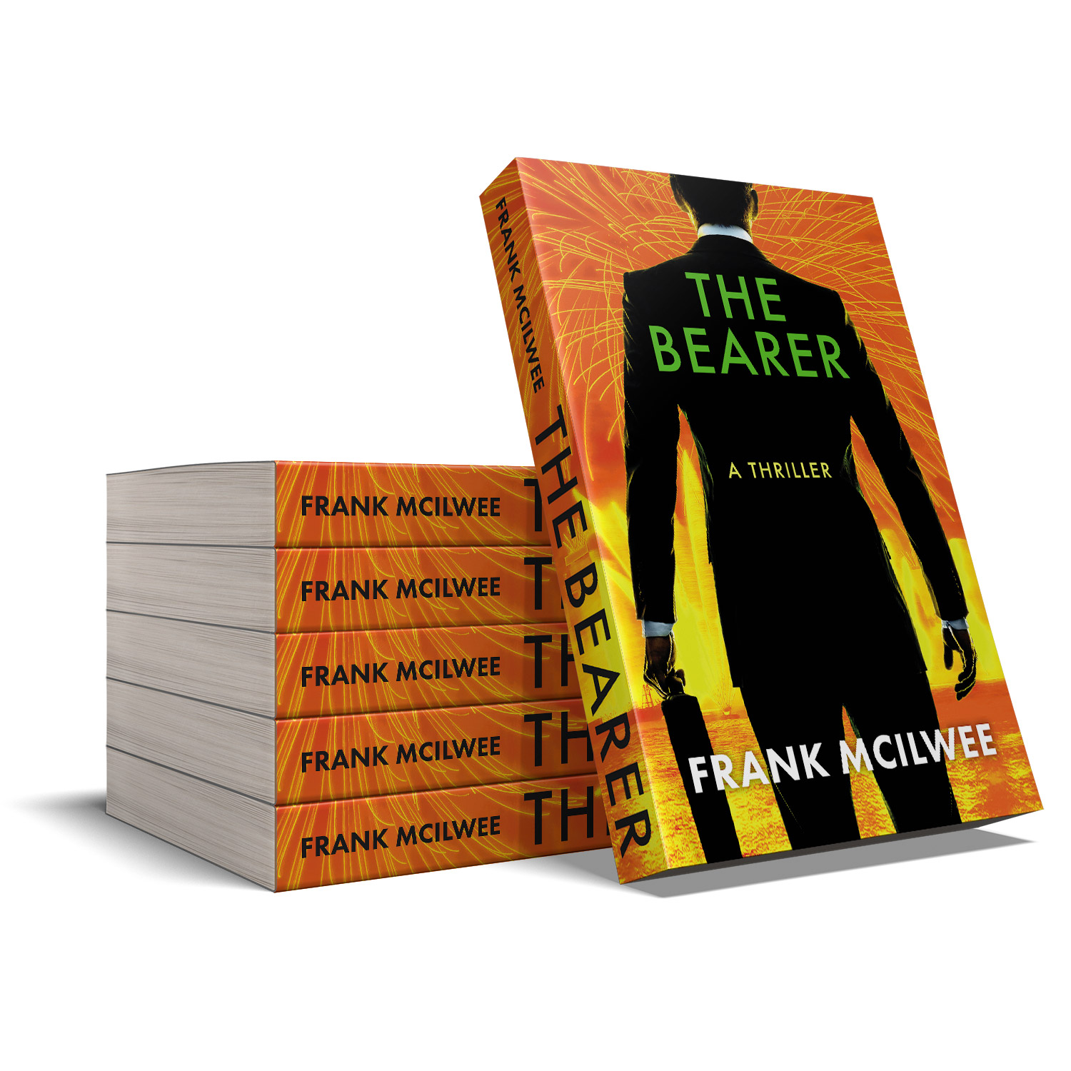 'The Bearer' is a globetrotting thriller by Frank McIlwee. The book cover design is by Mark Thomas. To learn more about what Mark could do for your book, please visit coverness.com.