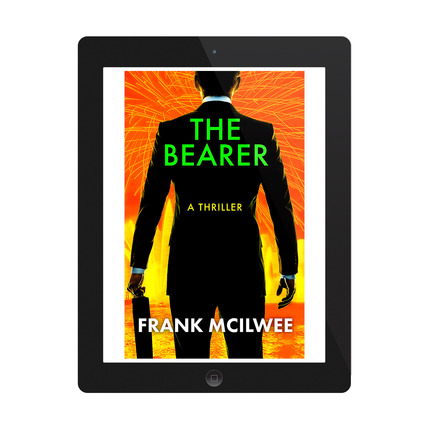 'The Bearer' is a globetrotting thriller by Frank McIlwee. The book cover design is by Mark Thomas. To learn more about what Mark could do for your book, please visit coverness.com.