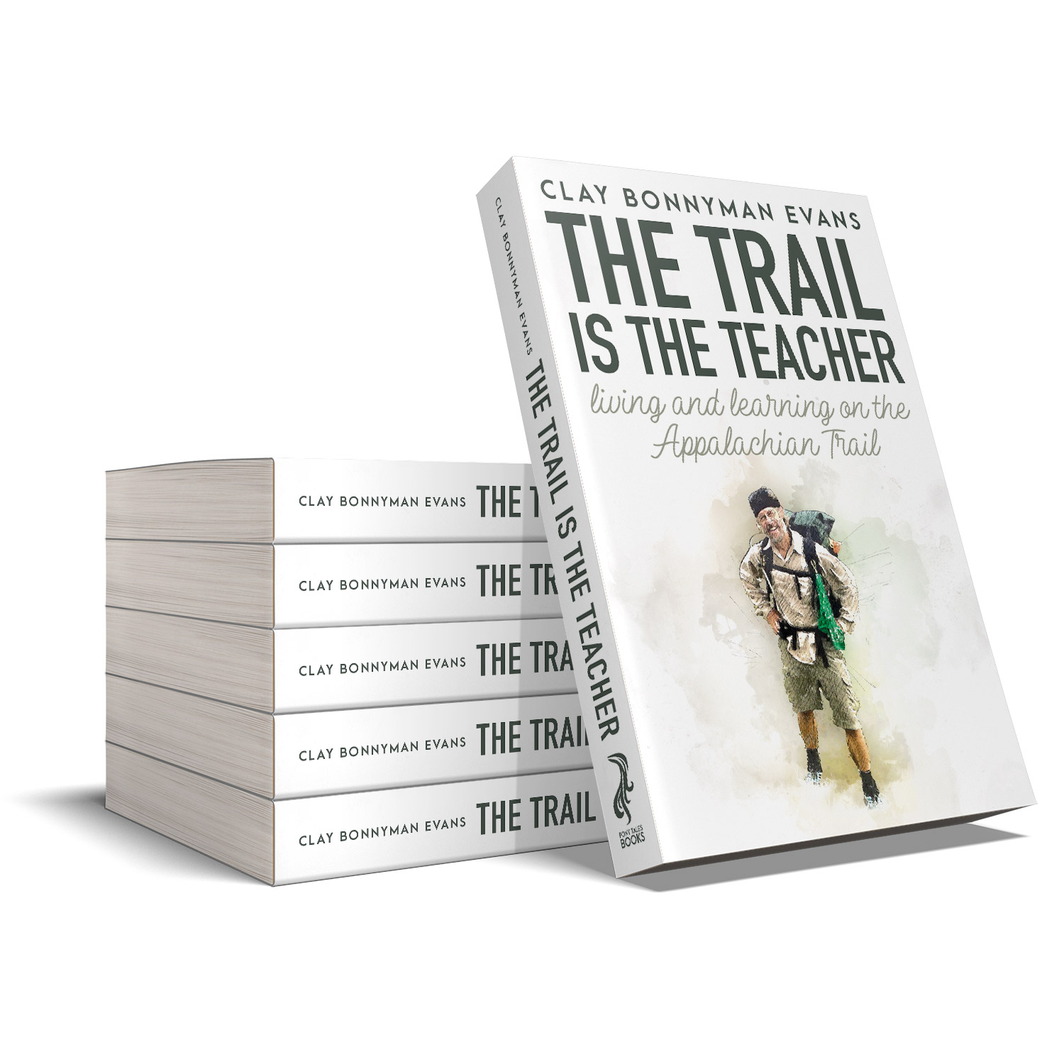 'The Trail Is The Teacher' is a joyous, life-affirming walking memoir, set of the Appalachian Trail. The author is Clay Bonnyman Evans. The book cover design and interior formatting are by Mark Thomas. To learn more about what Mark could do for your book, please visit coverness.com.