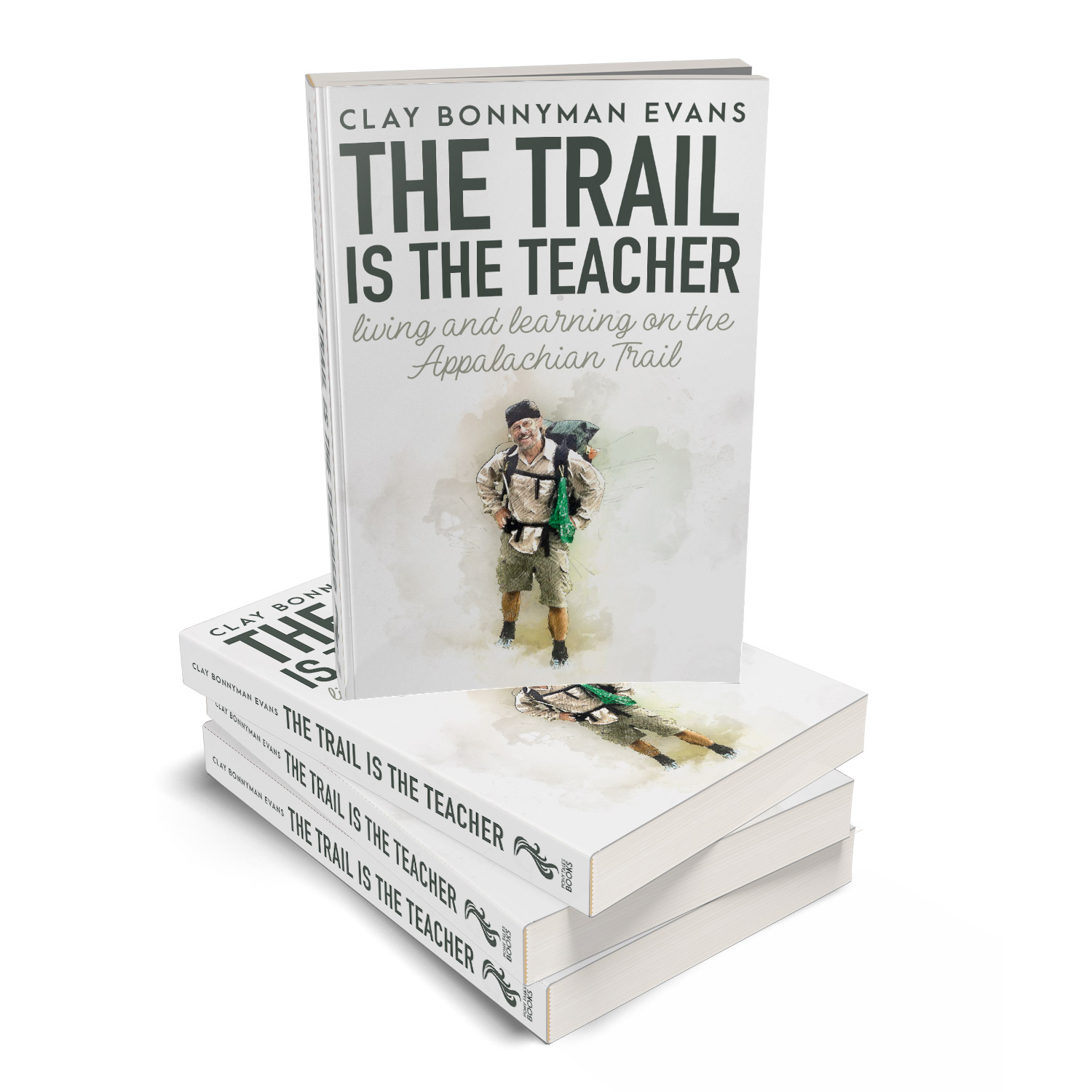 'The Trail Is The Teacher' is a joyous, life-affirming walking memoir, set of the Appalachian Trail. The author is Clay Bonnyman Evans. The book cover design and interior formatting are by Mark Thomas. To learn more about what Mark could do for your book, please visit coverness.com.