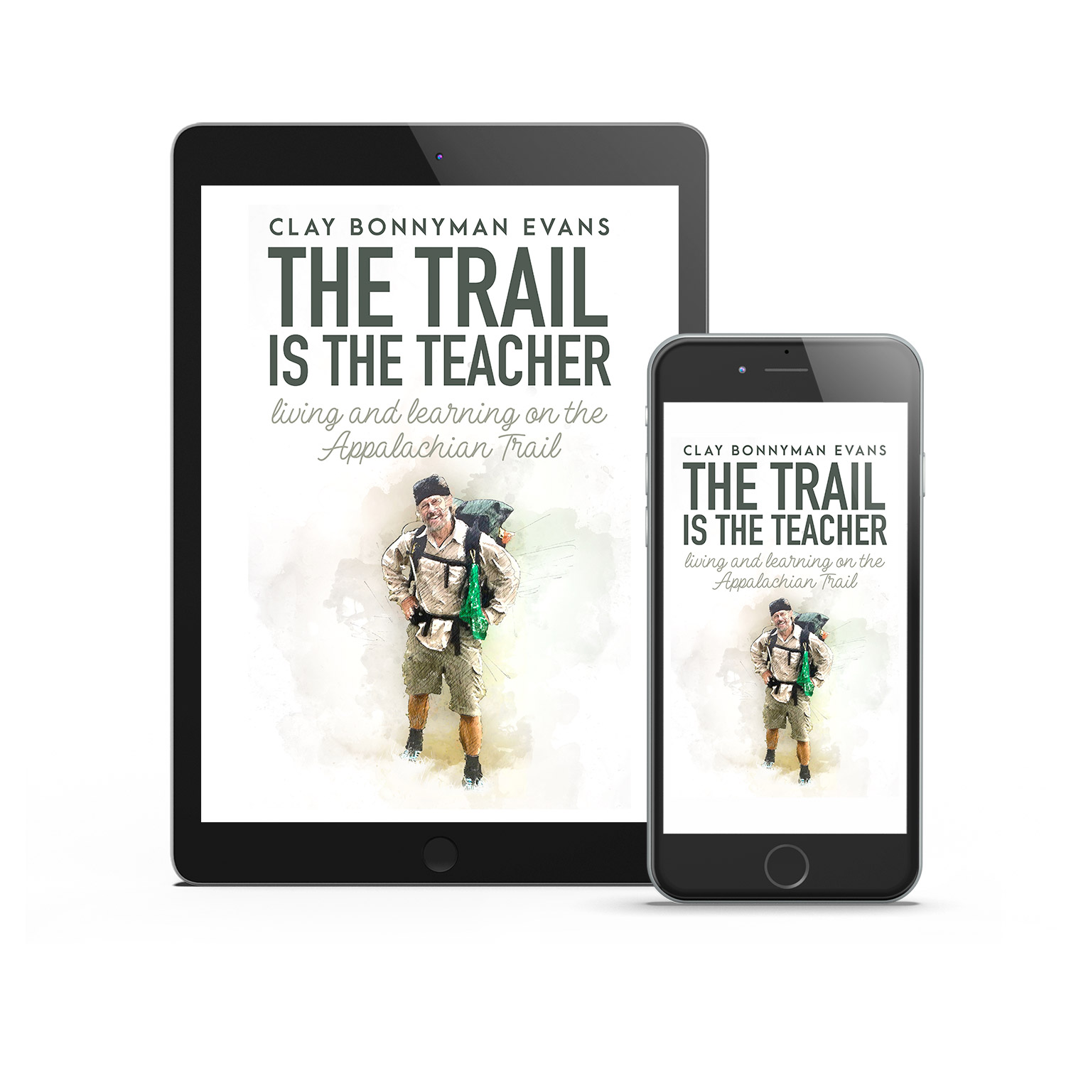 'The Trail Is The Teacher' is a joyous, life-affirming walking memoir, set of the Appalachian Trail. The author is Clay Bonnyman Evans. The book cover design and interior formatting are by Mark Thomas. To learn more about what Mark could do for your book, please visit coverness.com.